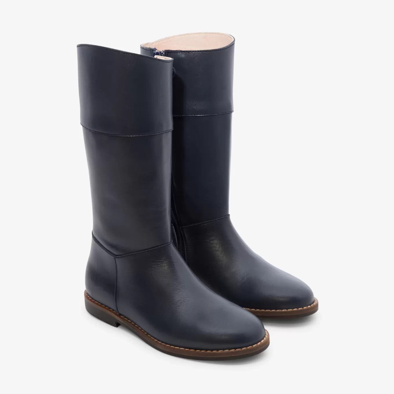 Discount Jacadi Mädchen-Stiefel aus Leder MARINEBLAU JACADI