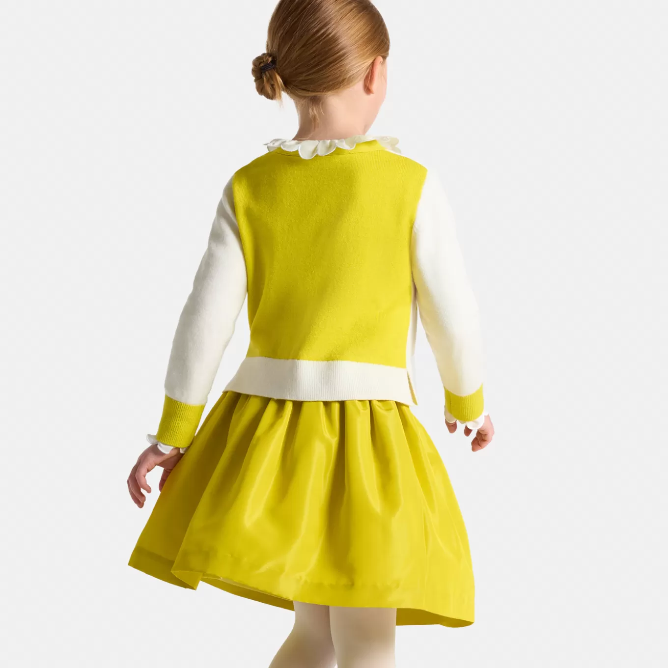 Cheap Jacadi Mädchen-Strickjacke im Color-Block-Design WEICHES WEISS/MEHRFARBIG