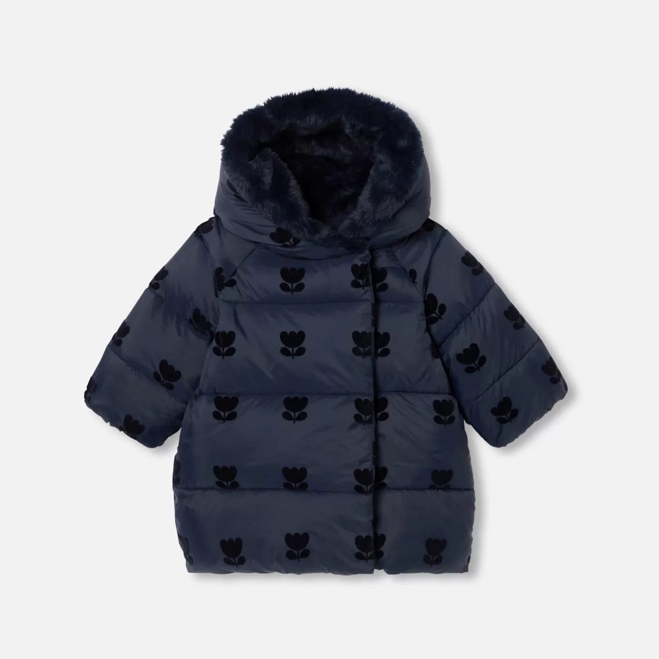 Discount Jacadi Mittellange Steppjacke Kleinkind Mädchen MARINEBLAU JACADI