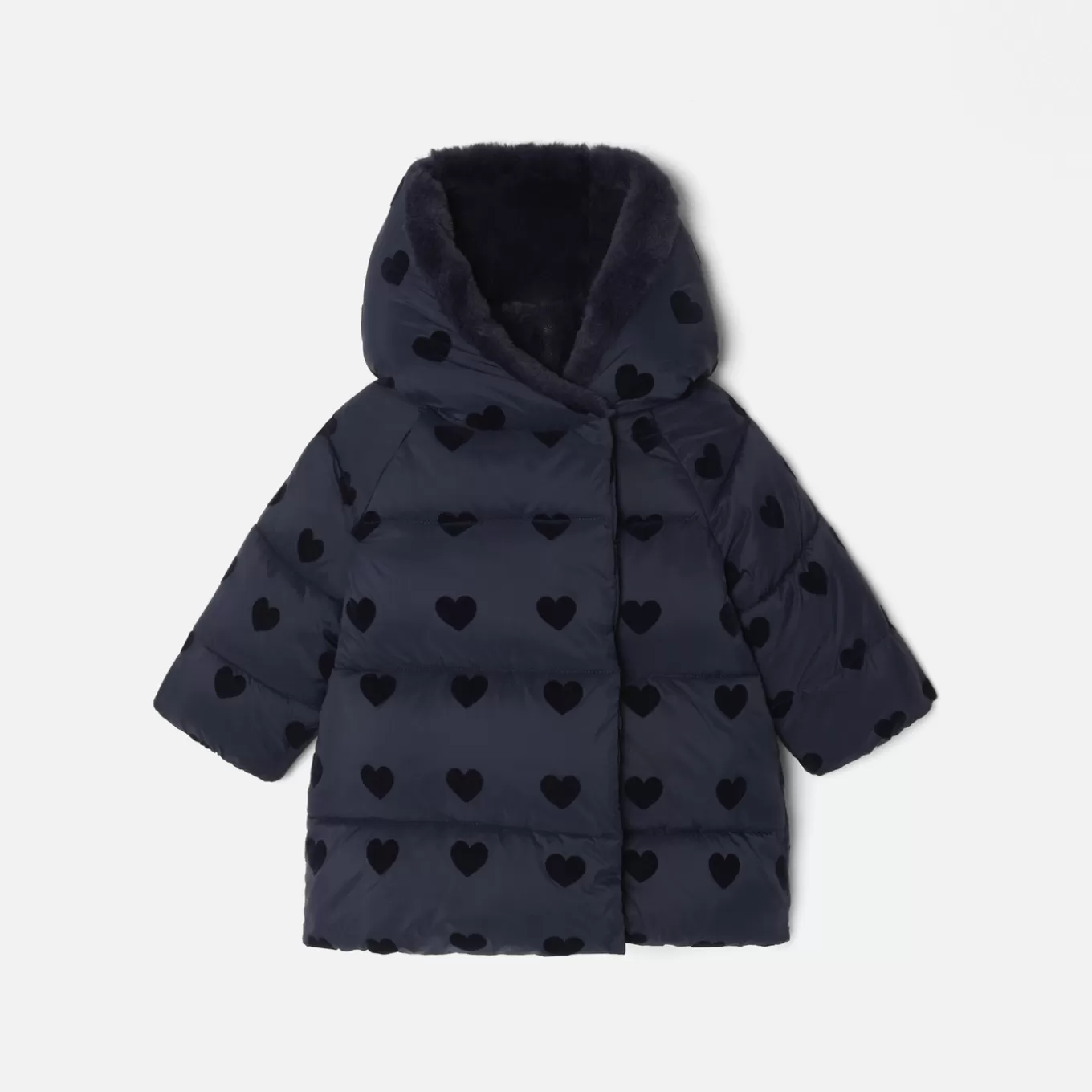 Clearance Jacadi Mittellanger Anorak für Mädchen MARINEBLAU JACADI