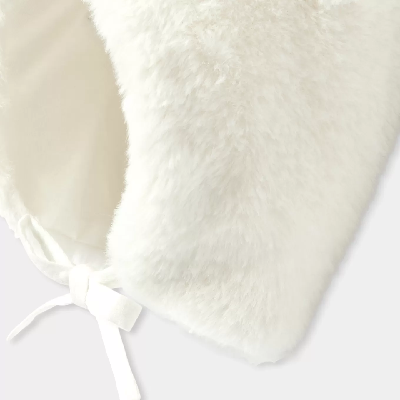 Hot Jacadi Mütze für Babys aus Kunstpelz WEICHES JACADI WEISS