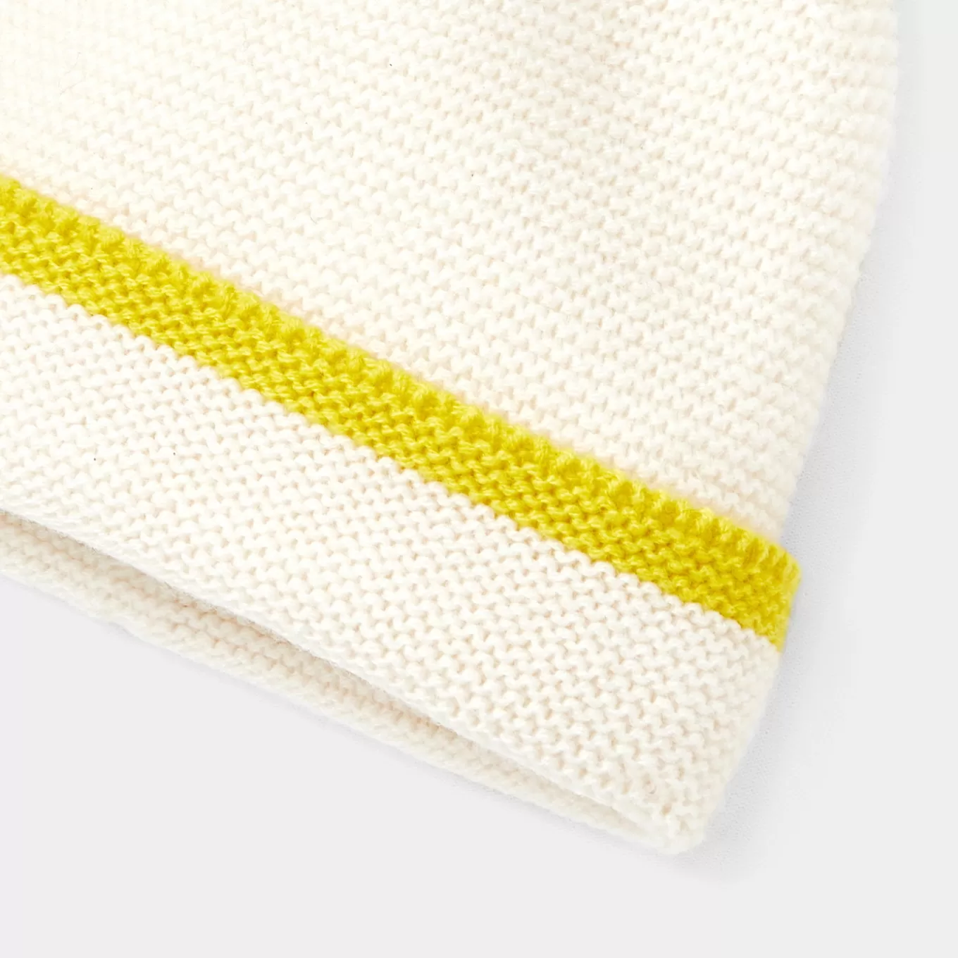 Store Jacadi Mütze mit Microfleece-Futter für Mädchen WEISS/GELB