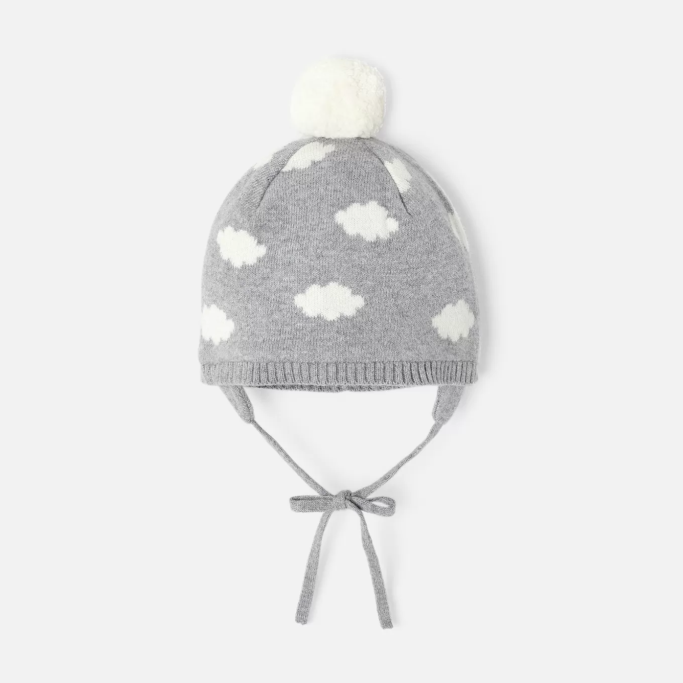 Discount Jacadi Mütze mit Pompon für Jungen GRAU/ECRU