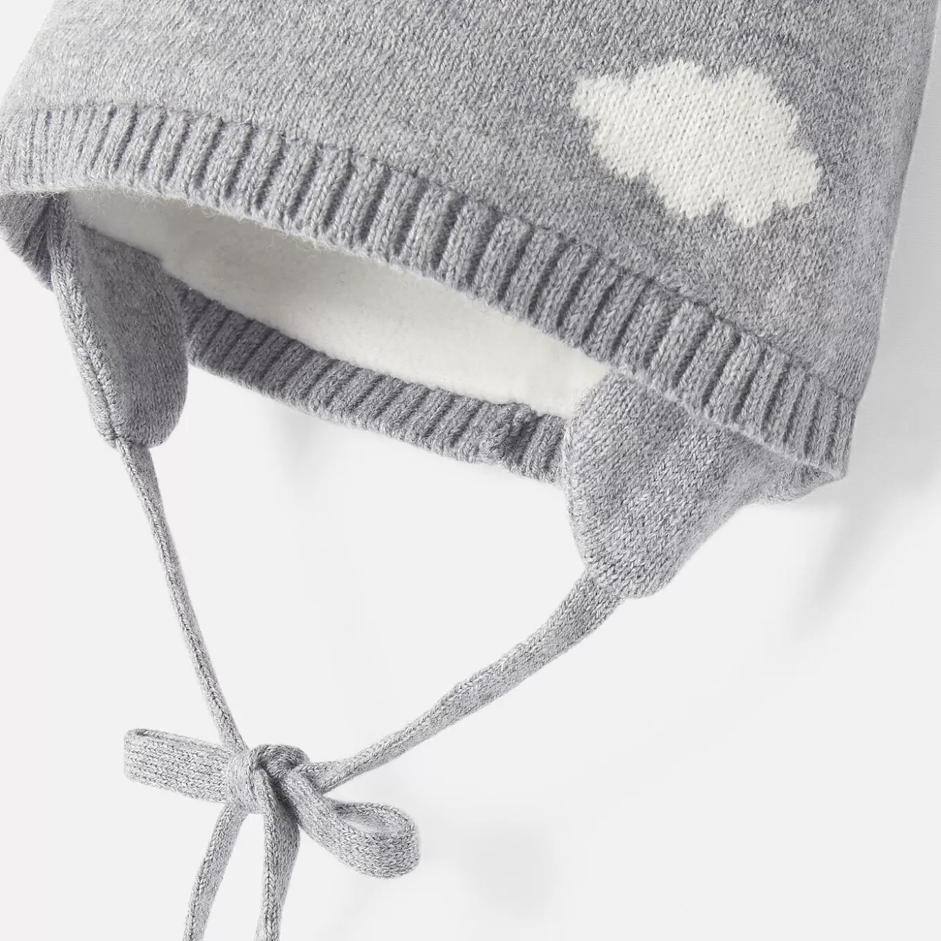 Discount Jacadi Mütze mit Pompon für Jungen GRAU/ECRU