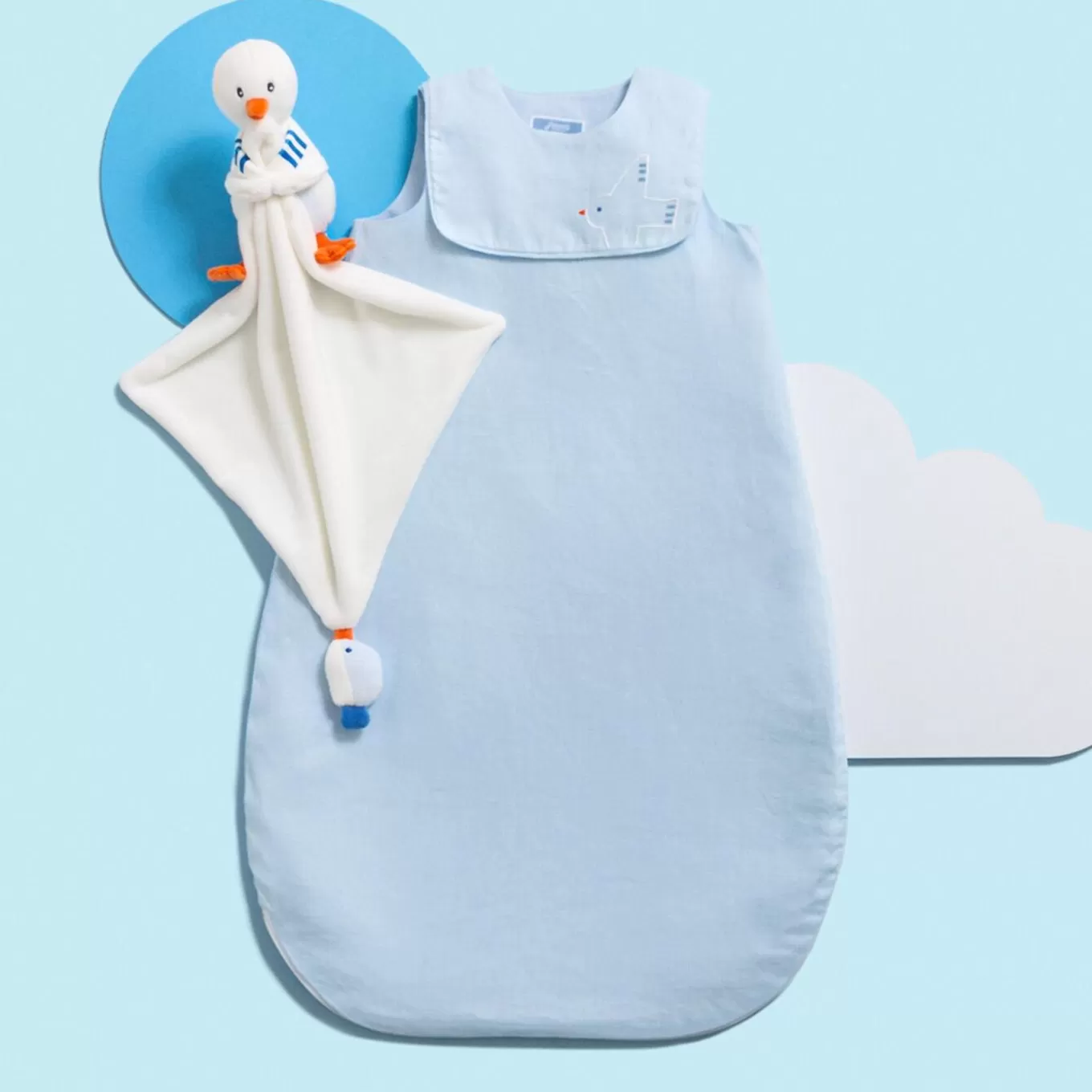 Cheap Jacadi Möwen-Kuscheltier WEISS/BLAU
