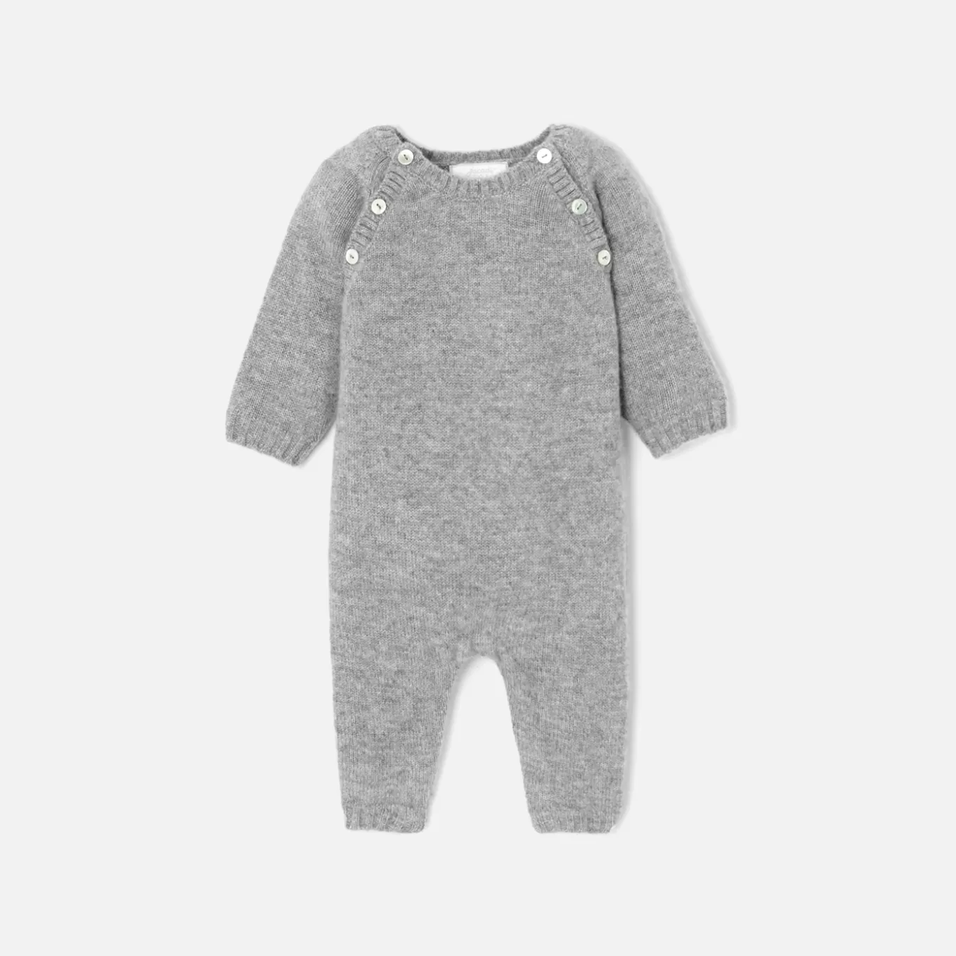 Best Sale Jacadi Overall aus Kaschmir GRAU MELIERT HELL JACADI
