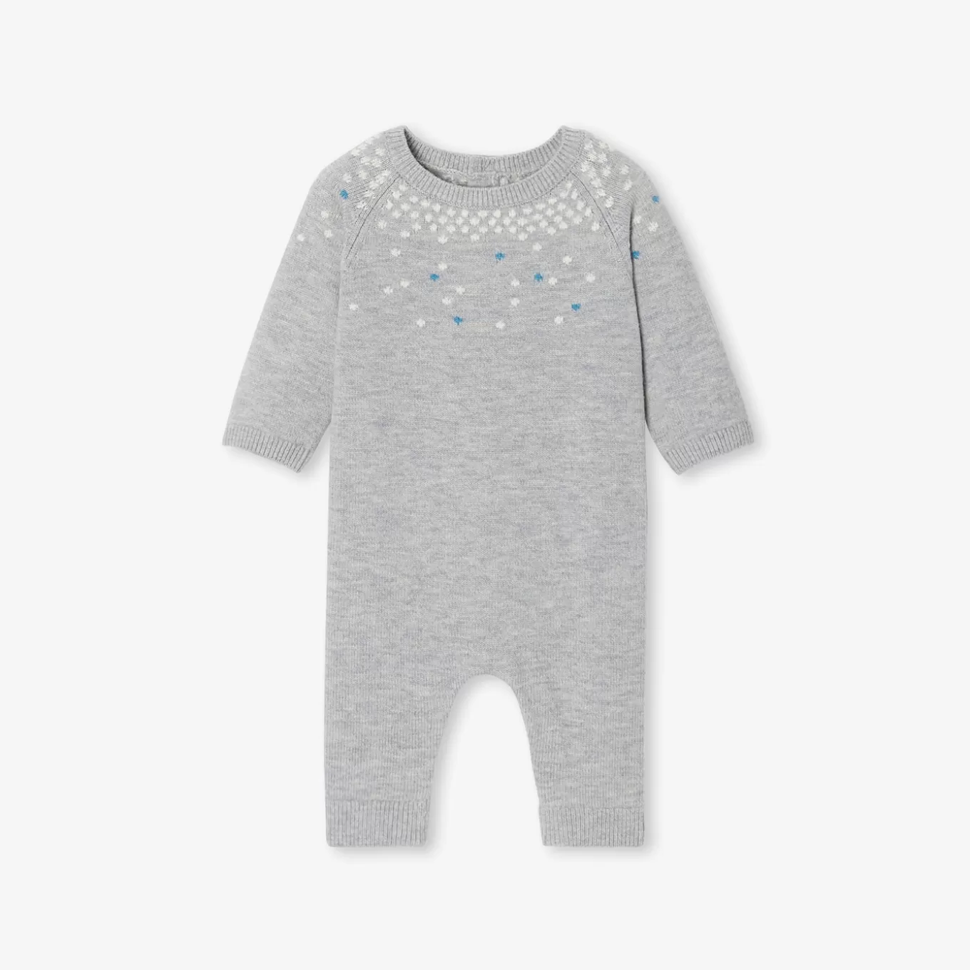 Flash Sale Jacadi Overall aus Strick für Baby Jungen GRAU MELIERT HELL JACADI