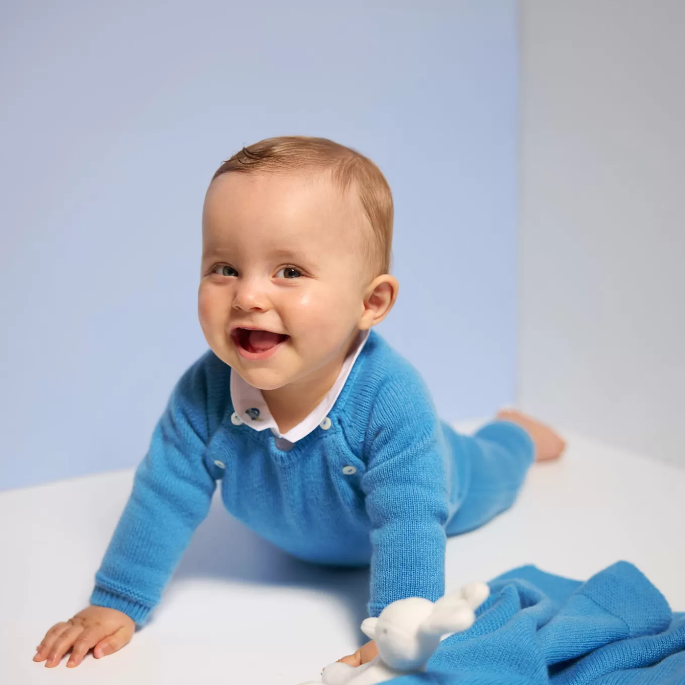Cheap Jacadi Overall für Babys aus Kaschmir PREUSSISCHBLAU