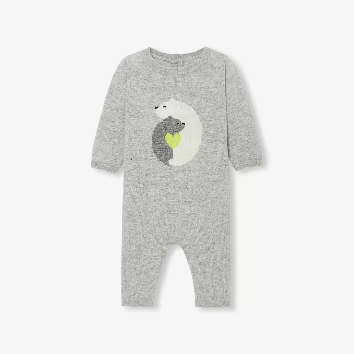 Fashion Jacadi Overall für Babys aus Kaschmir GRAU/MEHRFARBIG