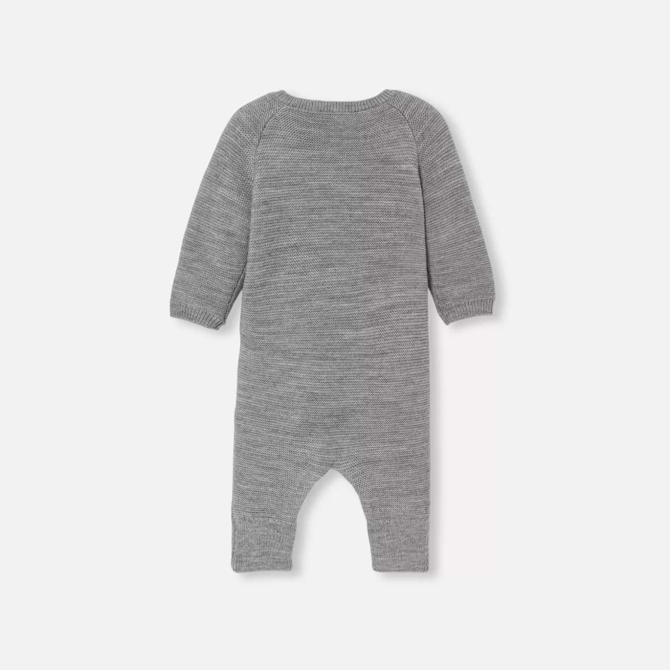 Clearance Jacadi Overall für Babys aus Merinowolle GRAU MELIERT HELL JACADI