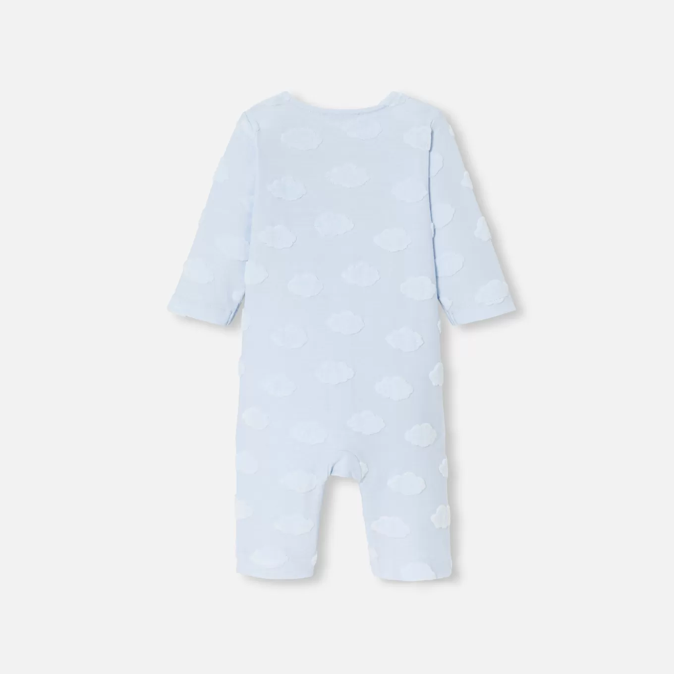 Hot Jacadi Overall mit Wolkenmotiv für Baby Jungen HELLBLAU