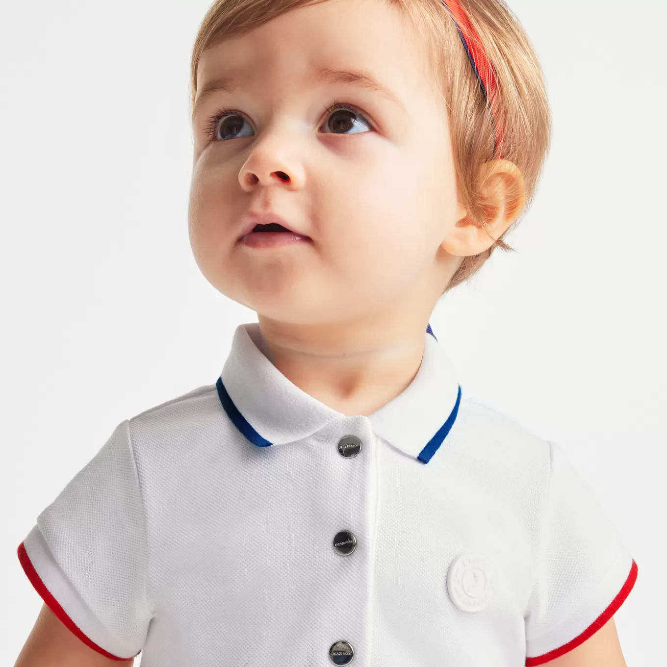 Cheap Jacadi Polokleid für Mädchen WEISS/ROT