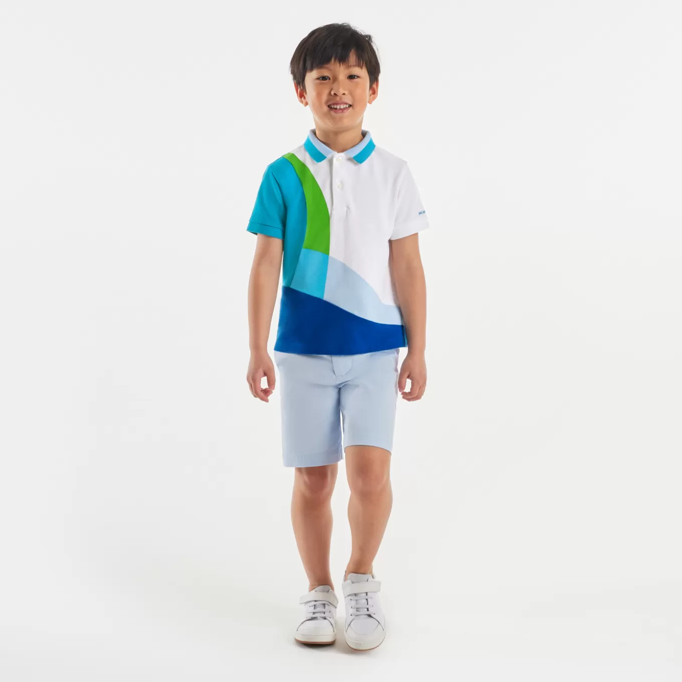Clearance Jacadi Poloshirt aus Baumwoll-Pikee für Jungen WEISS/MEHRFARBIG