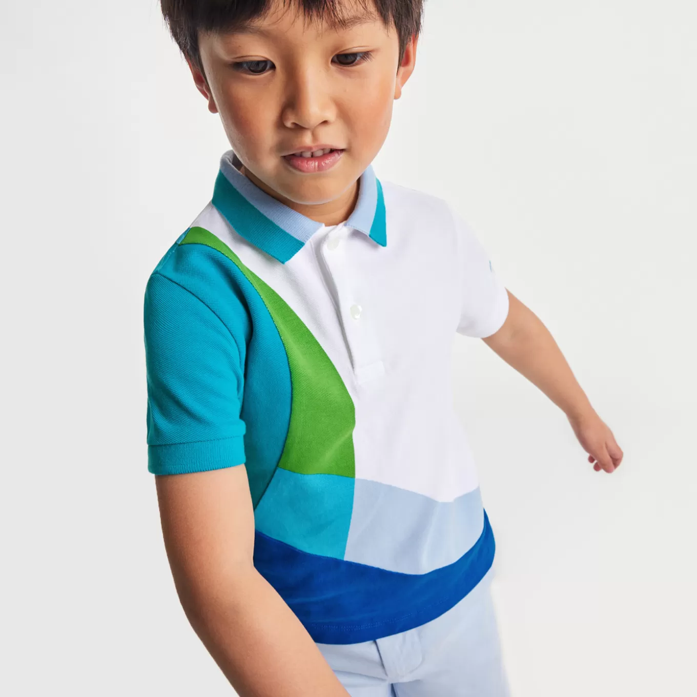 Clearance Jacadi Poloshirt aus Baumwoll-Pikee für Jungen WEISS/MEHRFARBIG