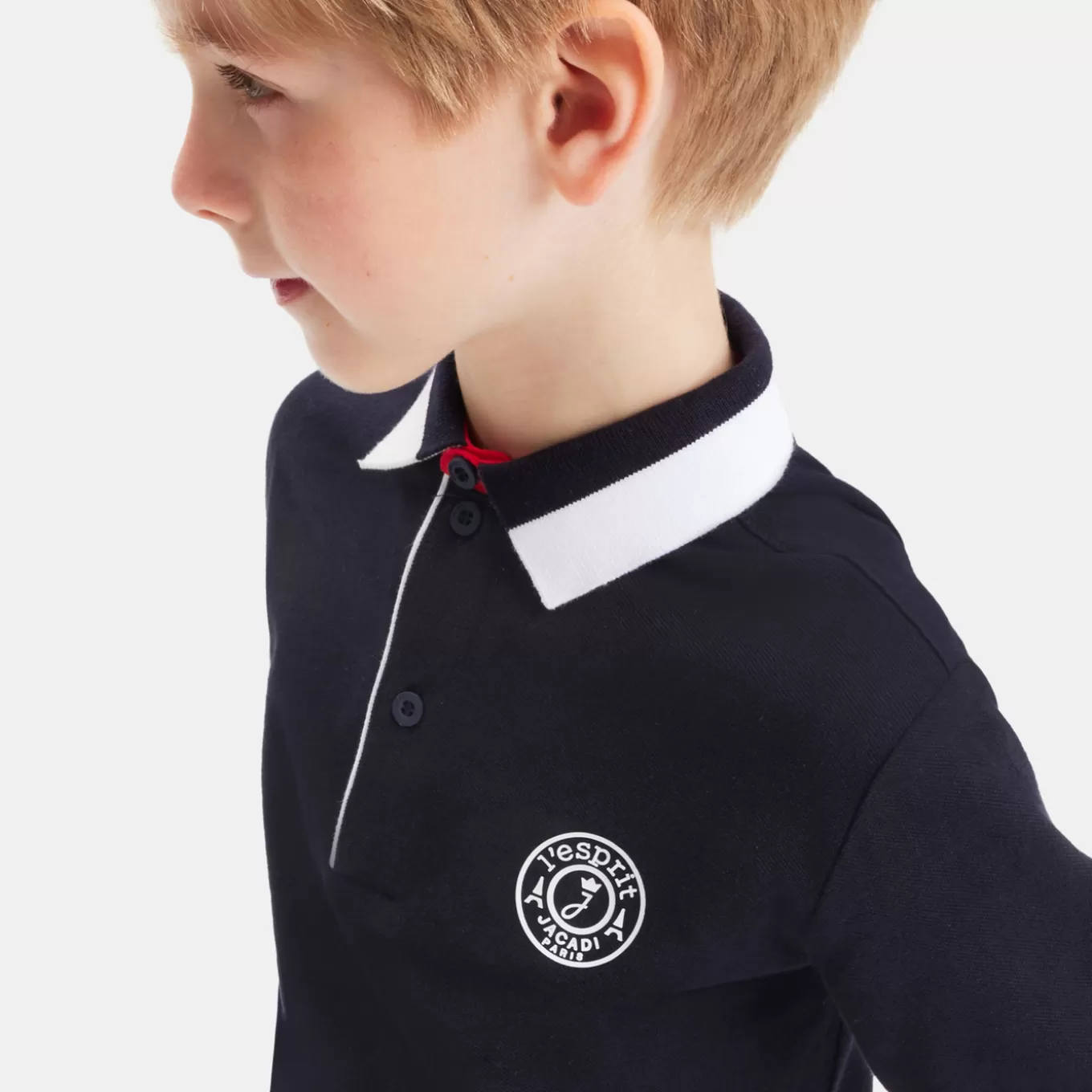 Discount Jacadi Poloshirt im Rugby-Look für Jungen MARINEBLAU JACADI