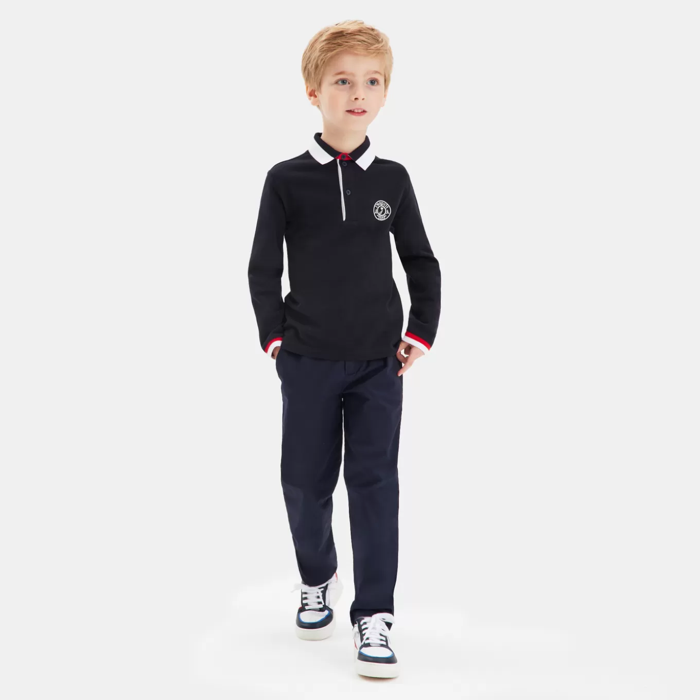 Discount Jacadi Poloshirt im Rugby-Look für Jungen MARINEBLAU JACADI