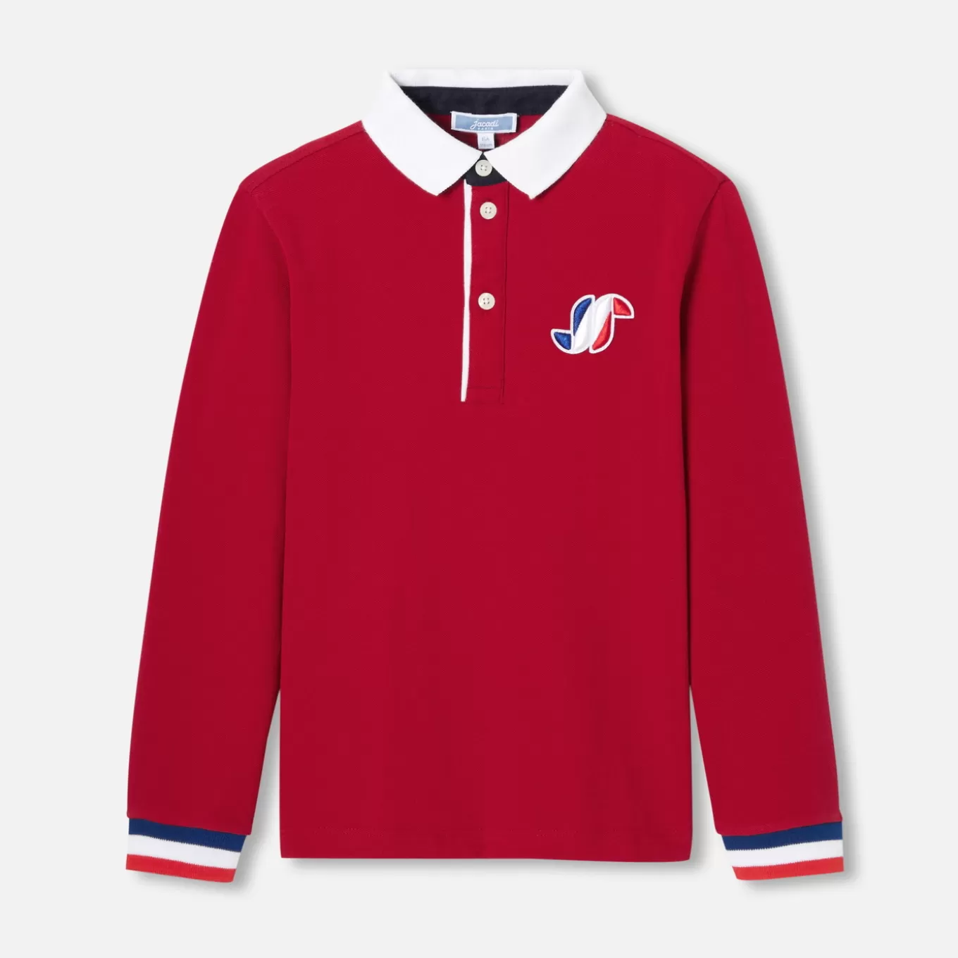 Best Sale Jacadi Poloshirt mit langen Ärmeln für Jungen STEIN ROT