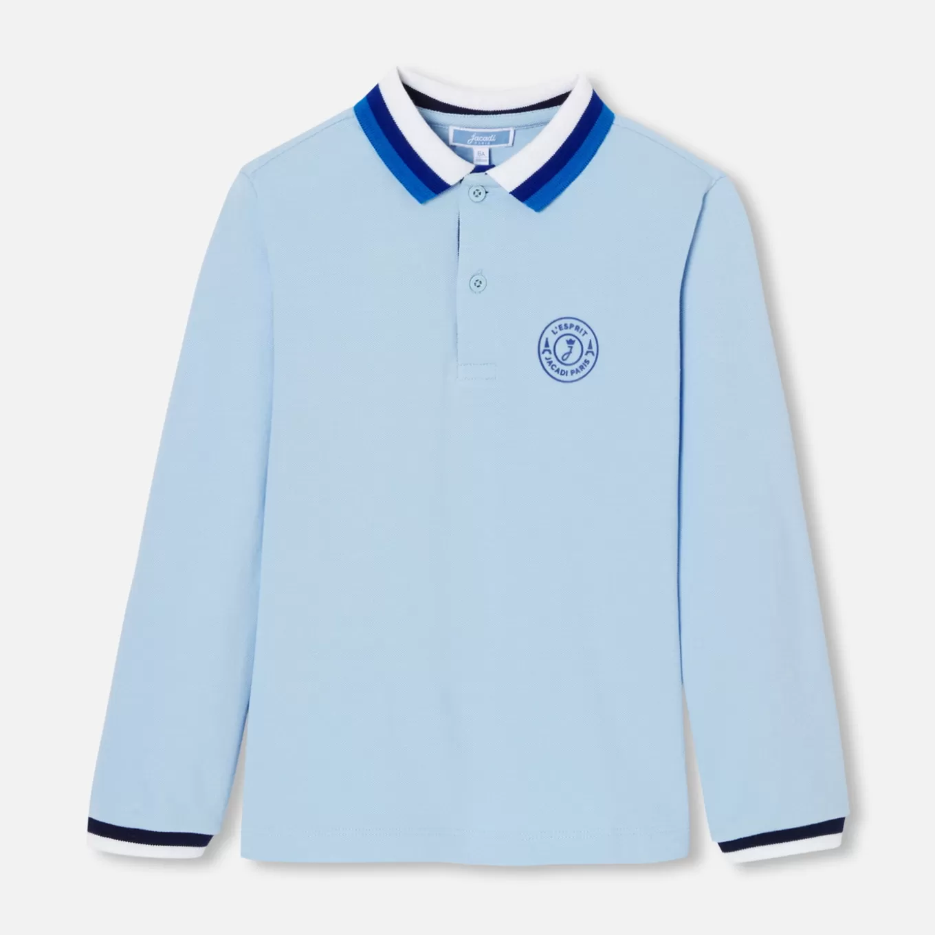 Best Sale Jacadi Poloshirt mit langen Ärmeln für Jungen JACADI HELLBLAU