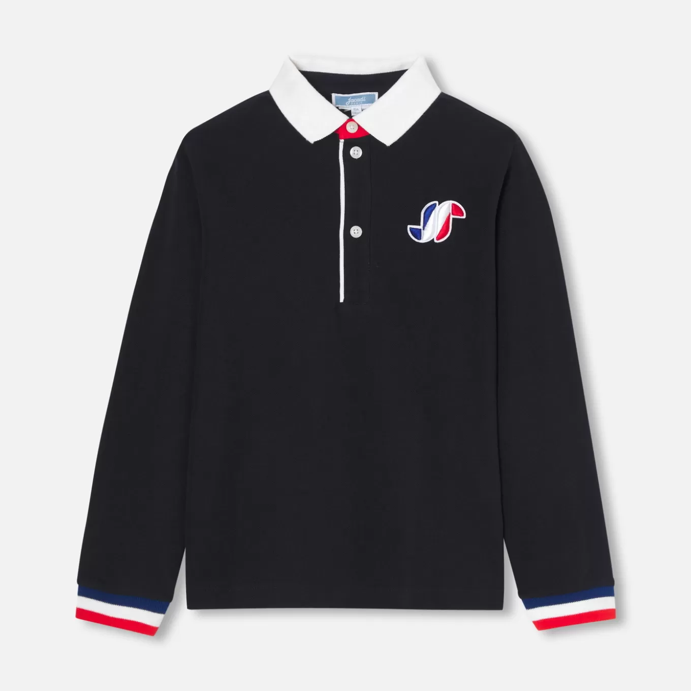 Best Sale Jacadi Poloshirt mit langen Ärmeln für Jungen MARINEBLAU JACADI