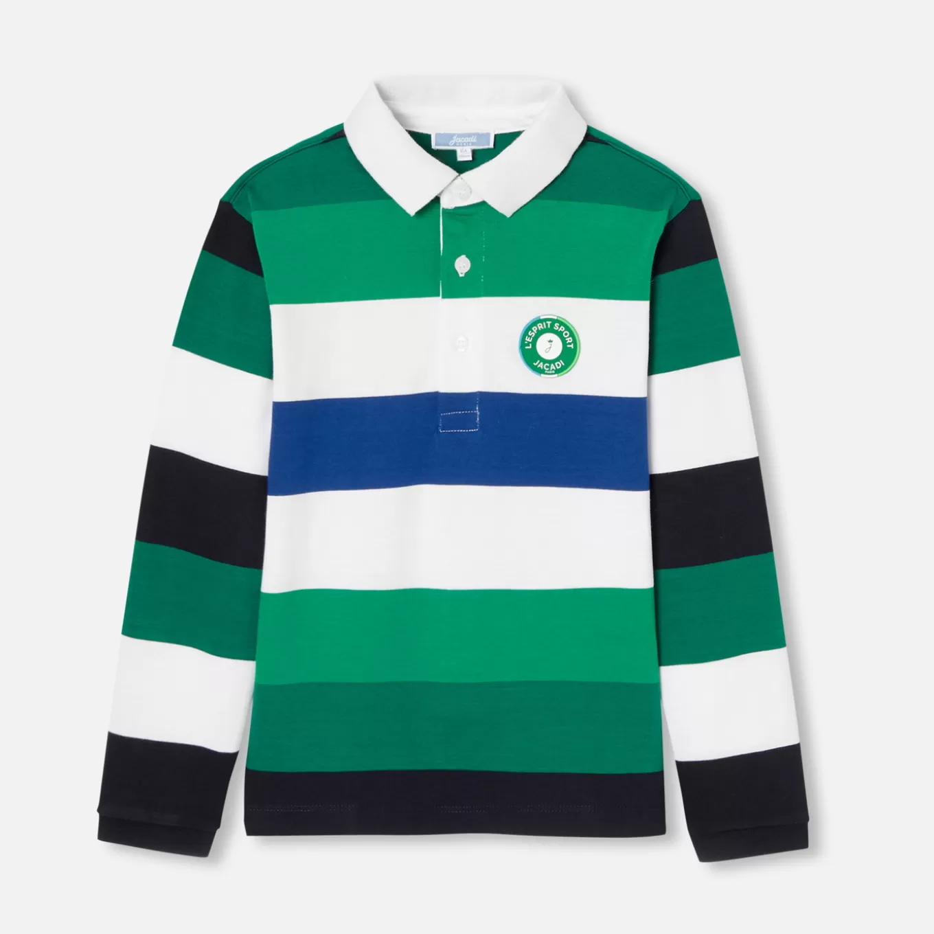 Discount Jacadi Poloshirt mit langen Ärmeln für Jungen GRÜN/MEHRFARBIG