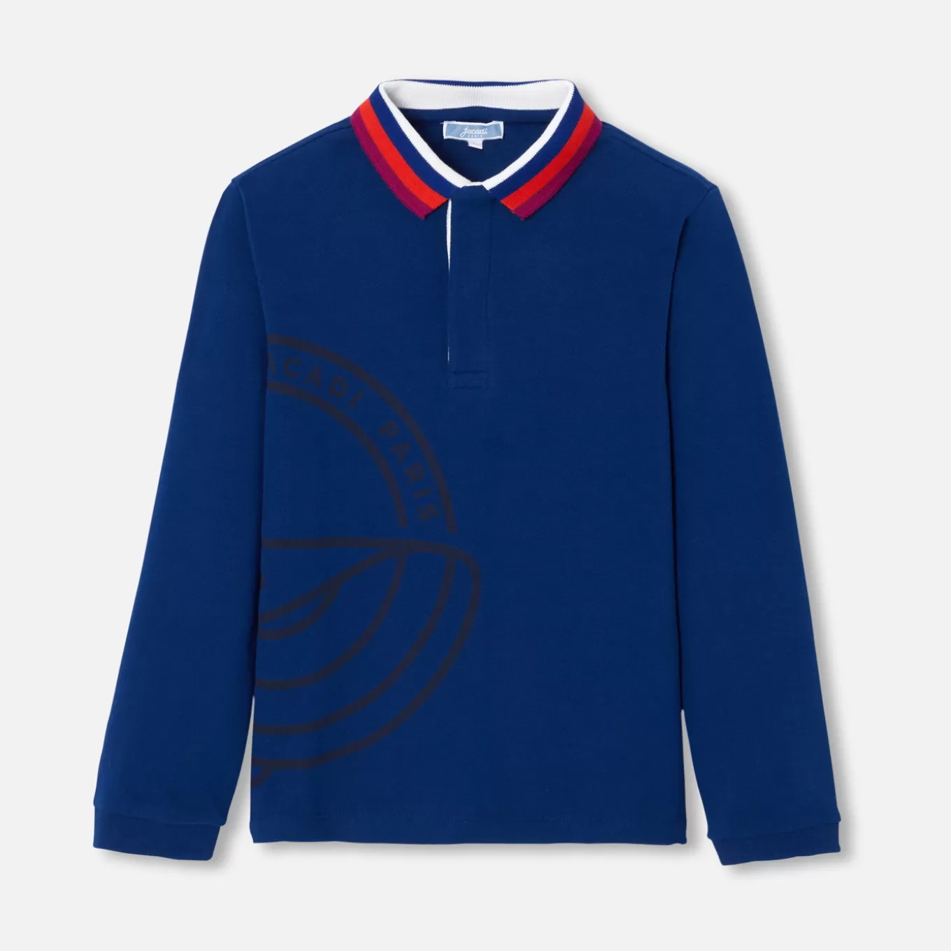 Outlet Jacadi Poloshirt mit langen Ärmeln für Jungen DUNKELBLAU