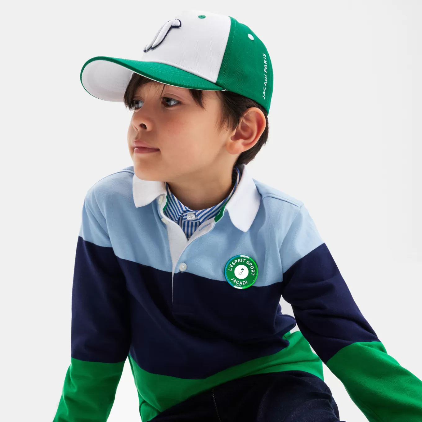 Cheap Jacadi Poloshirt mit langen Ärmeln für Jungen GRÜN/MEHRFARBIG