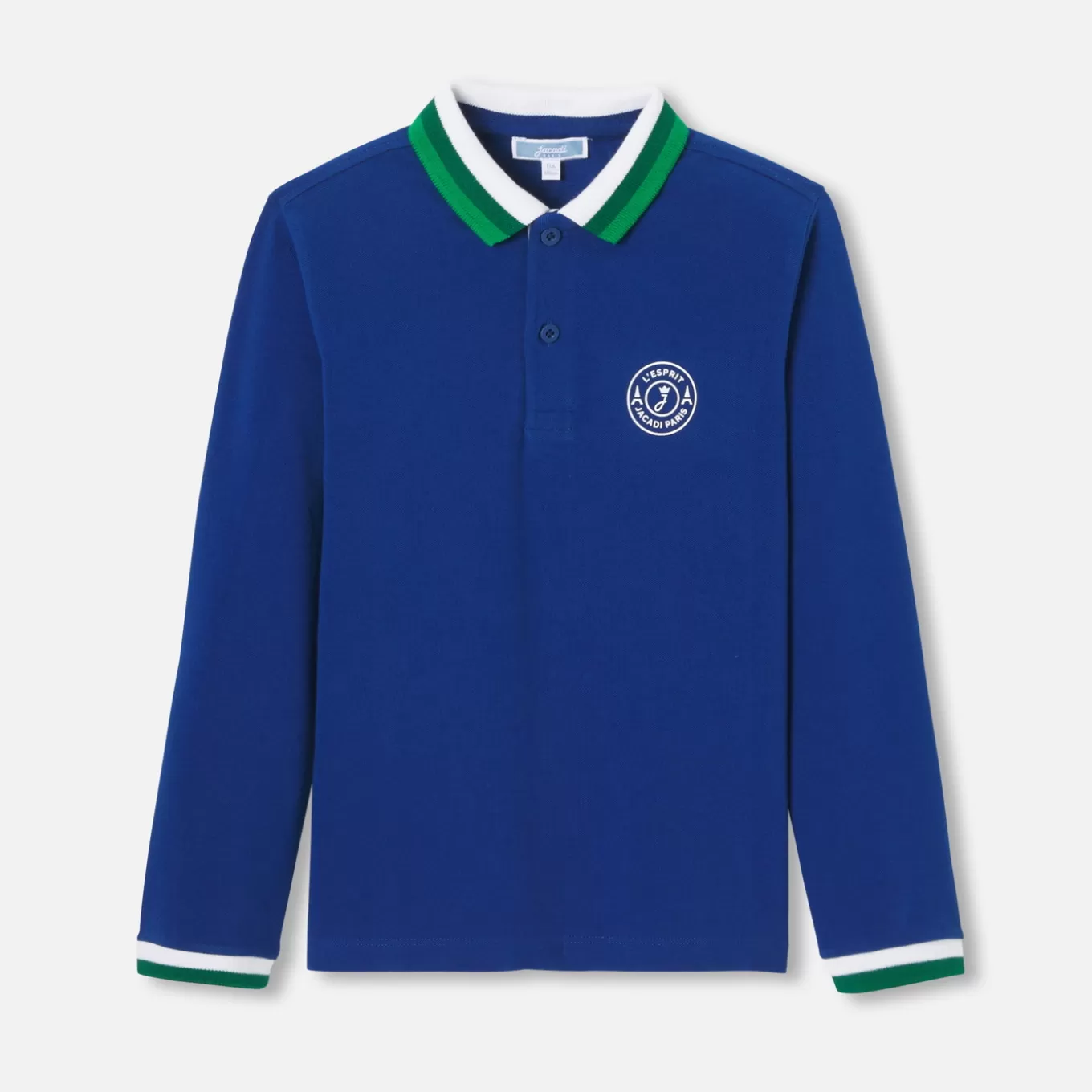 Online Jacadi Poloshirt mit langen Ärmeln für Jungen UFERBLAU