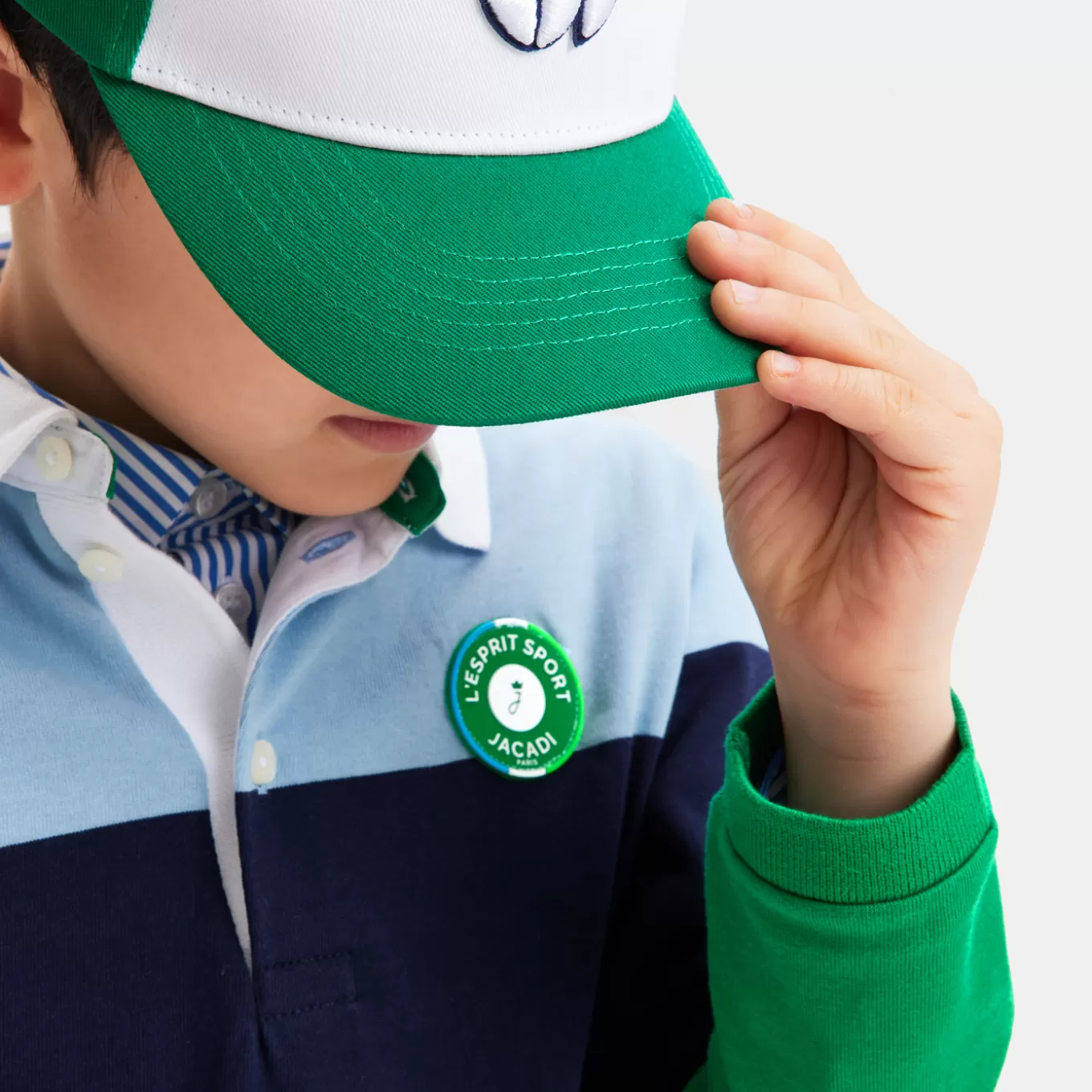 Cheap Jacadi Poloshirt mit langen Ärmeln für Jungen GRÜN/MEHRFARBIG