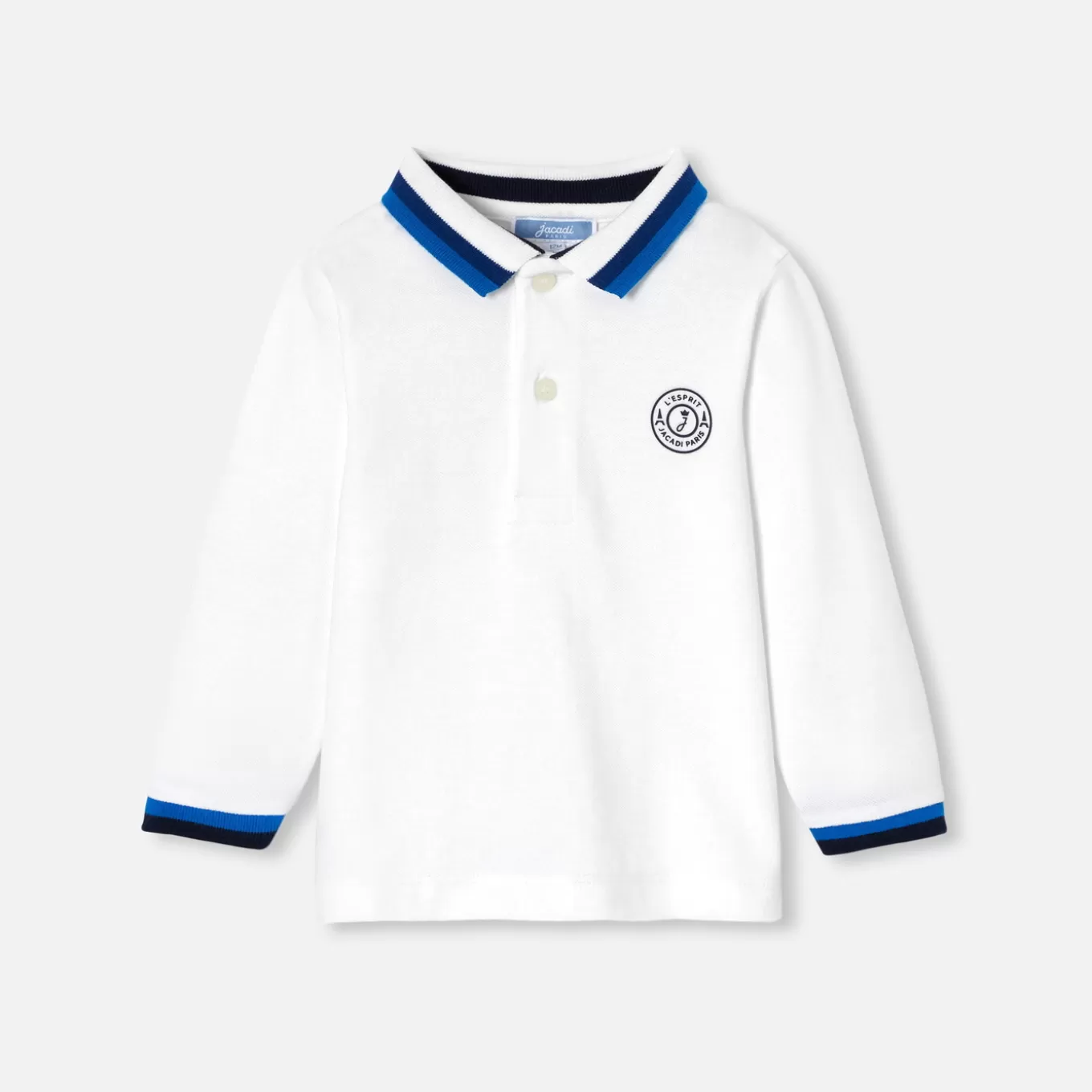Fashion Jacadi Poloshirt mit langen Ärmeln Kleinkind Junge JACADI WEISS