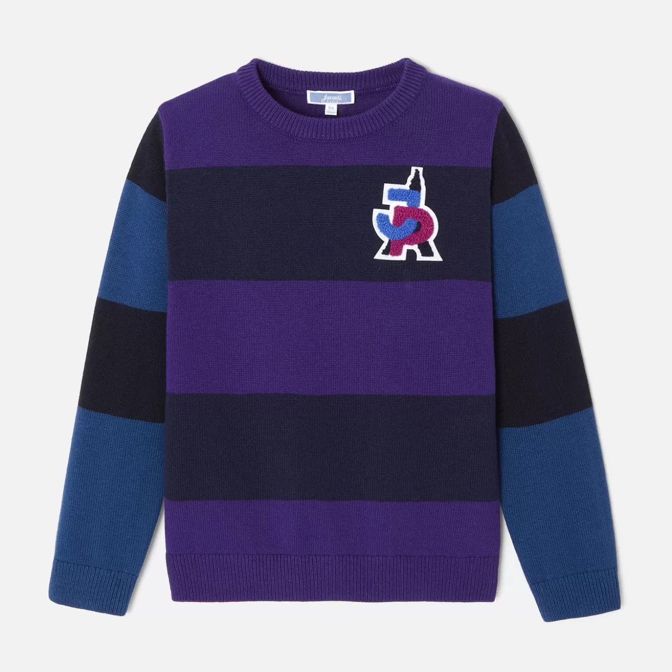 Hot Jacadi Pullover aus Baumwolle für Jungen BLAU/LILA