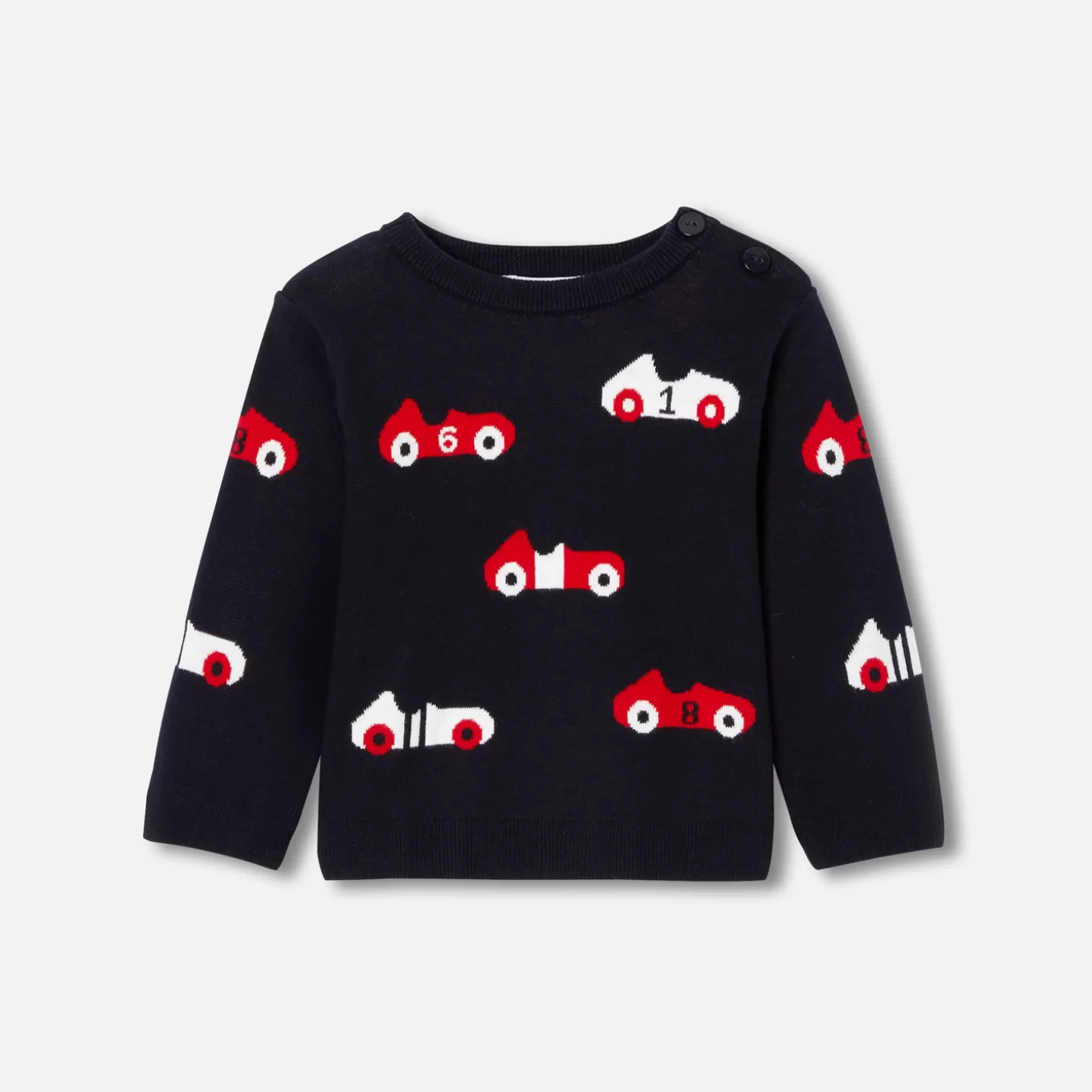 Store Jacadi Pullover aus Baumwolle Kleinkind Junge MARINEBLAU/ROT