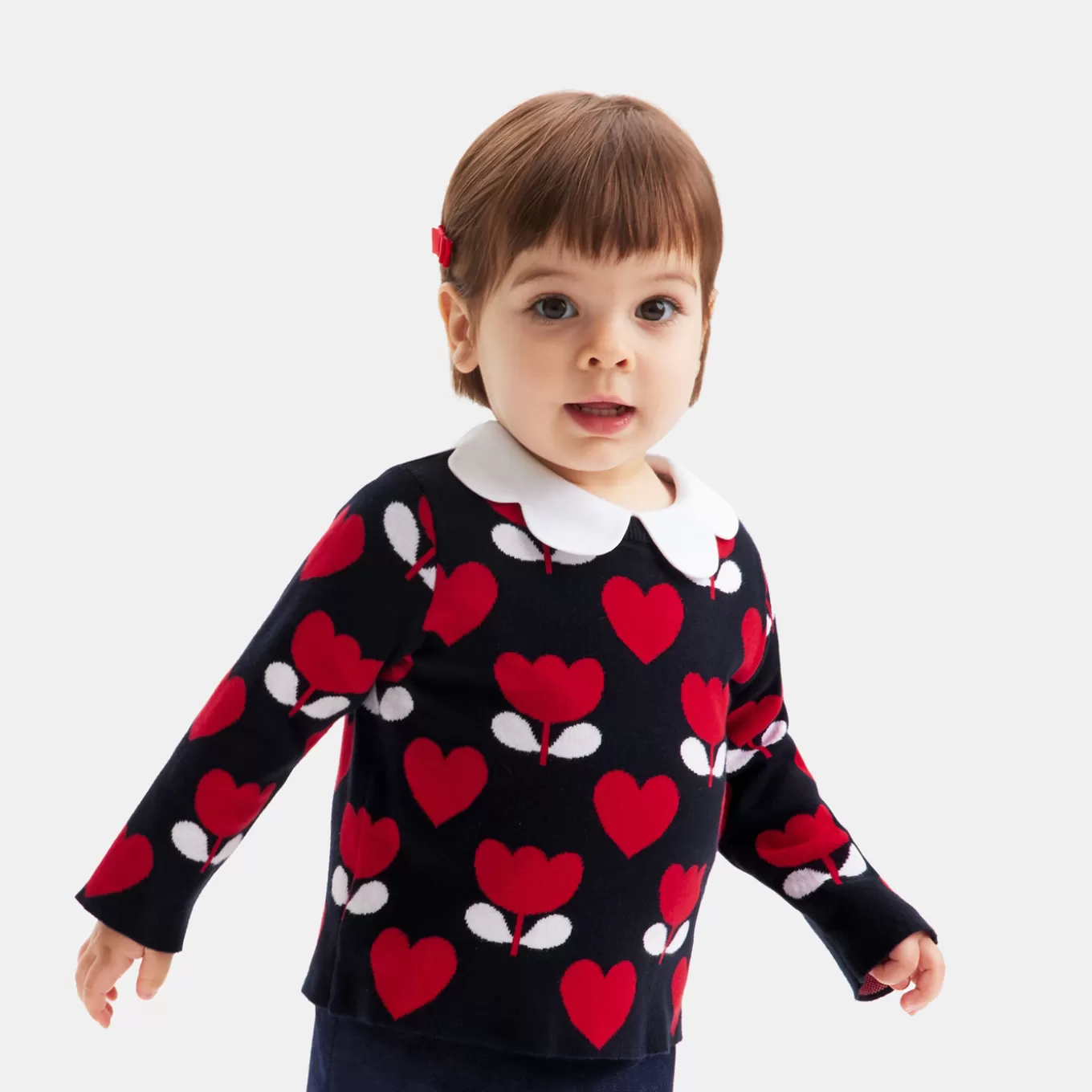 Best Jacadi Pullover aus Jacquard Kleinkind Mädchen MARINEBLAU/MEHRFARBIG