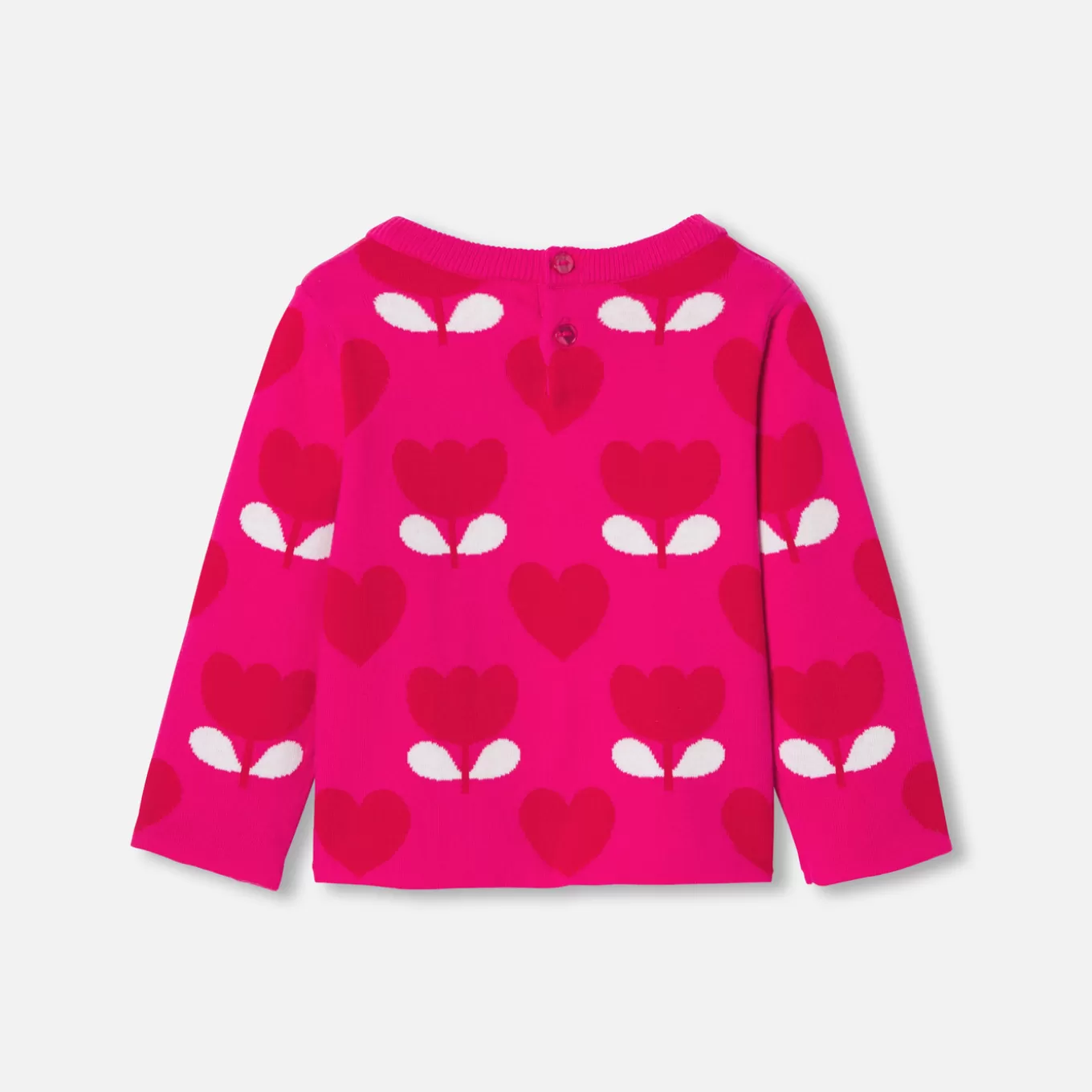 Cheap Jacadi Pullover aus Jacquard Kleinkind Mädchen ROSA/MEHRFARBIG