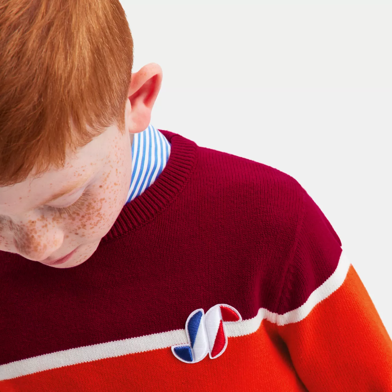 Flash Sale Jacadi Pullover für Jungen im Color-Block-Design MARINEBLAU/ROT