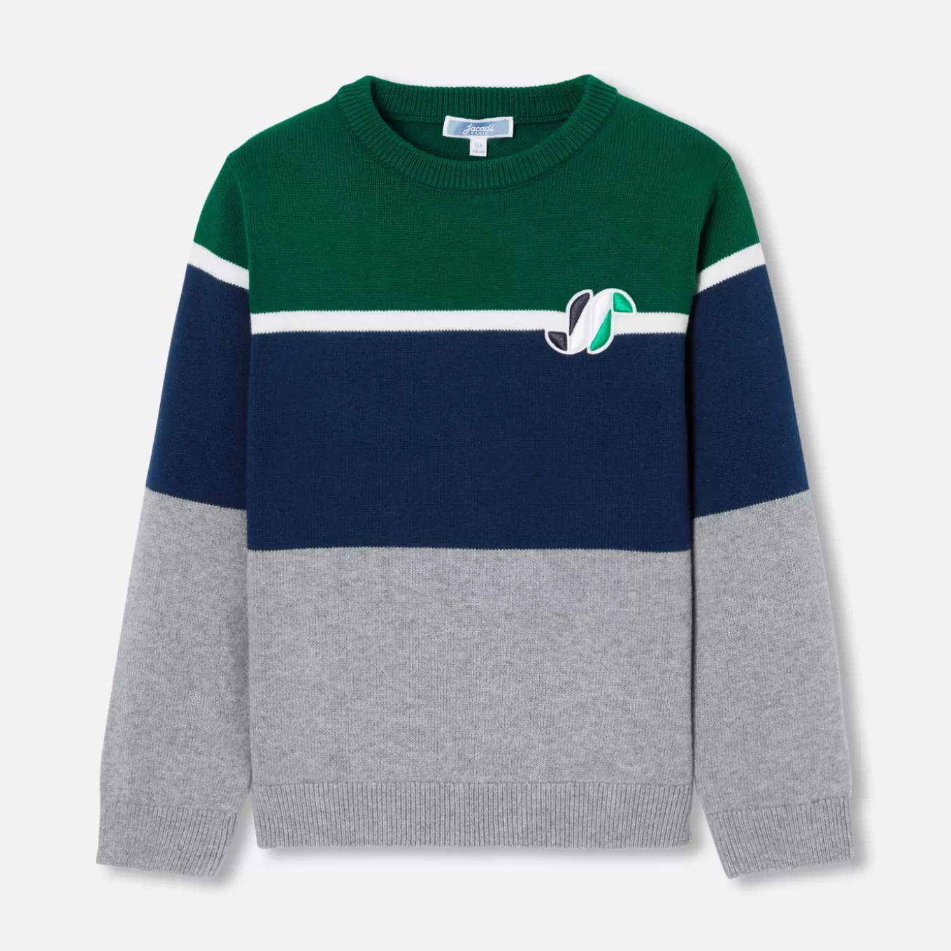 Clearance Jacadi Pullover für Jungen im Color-Block-Design GRAU/MEHRFARBIG