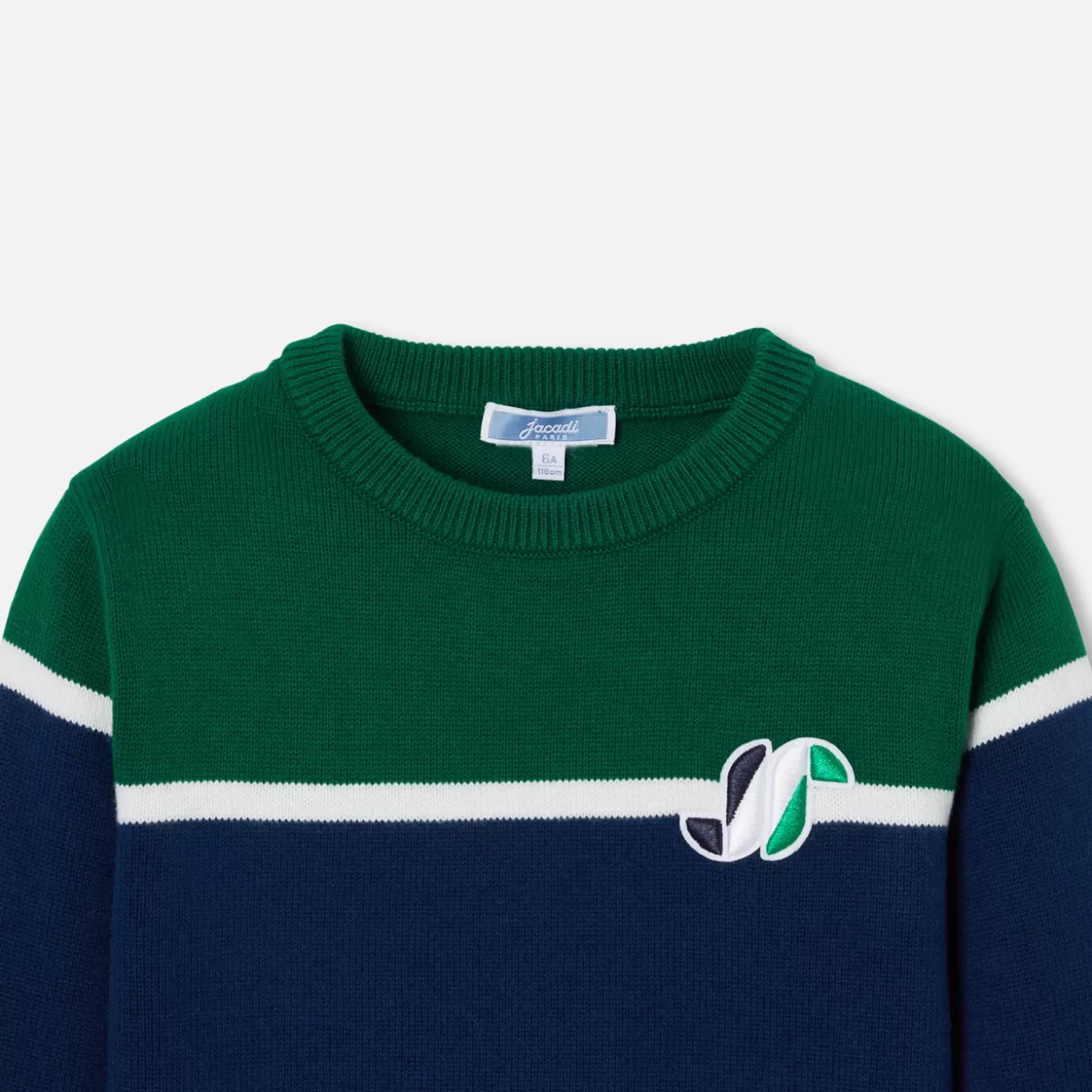 Clearance Jacadi Pullover für Jungen im Color-Block-Design GRAU/MEHRFARBIG