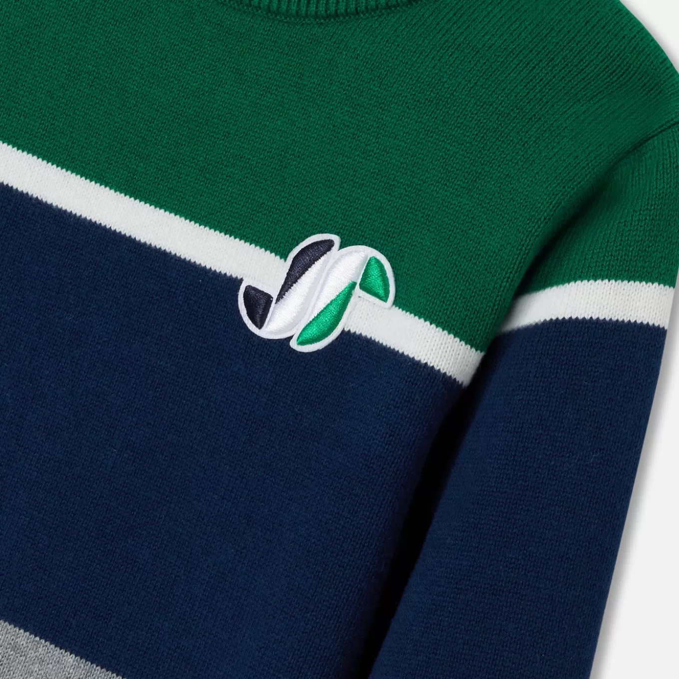 Clearance Jacadi Pullover für Jungen im Color-Block-Design GRAU/MEHRFARBIG