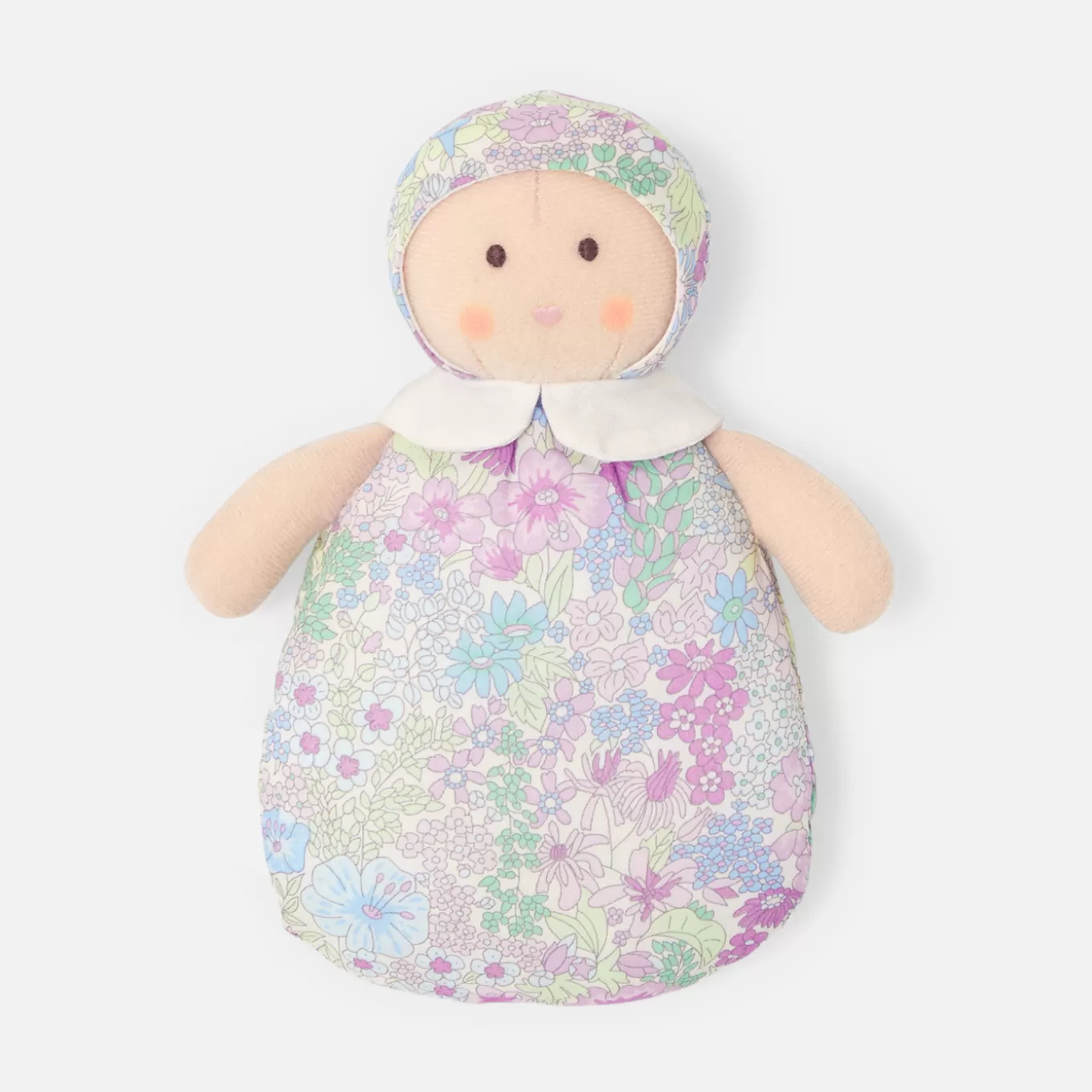 Fashion Jacadi Puppe Josephine aus Liberty-Stoff WEISS/MEHRFARBIG