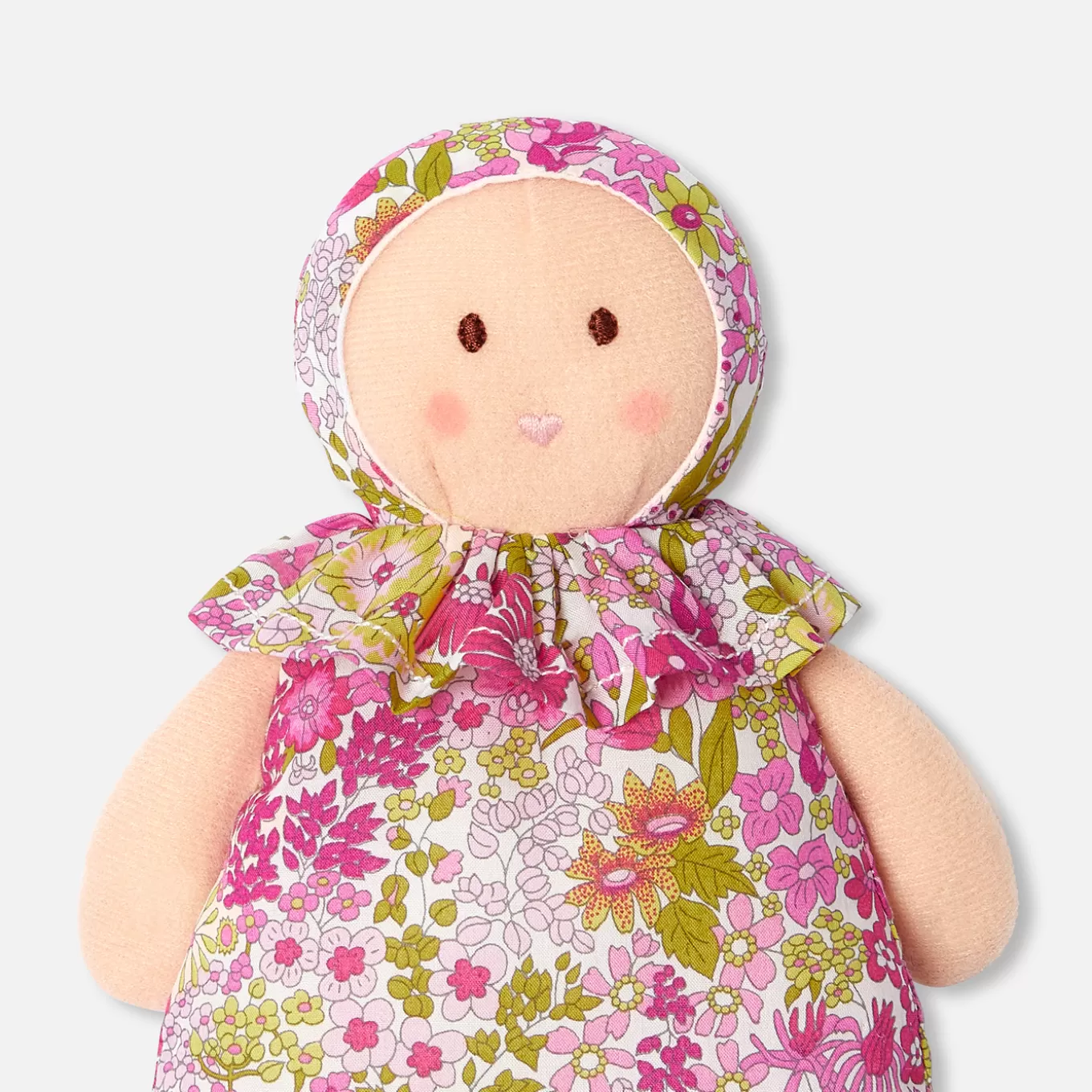 Shop Jacadi Puppe Josephine aus Liberty-Stoff ROSA/MEHRFARBIG
