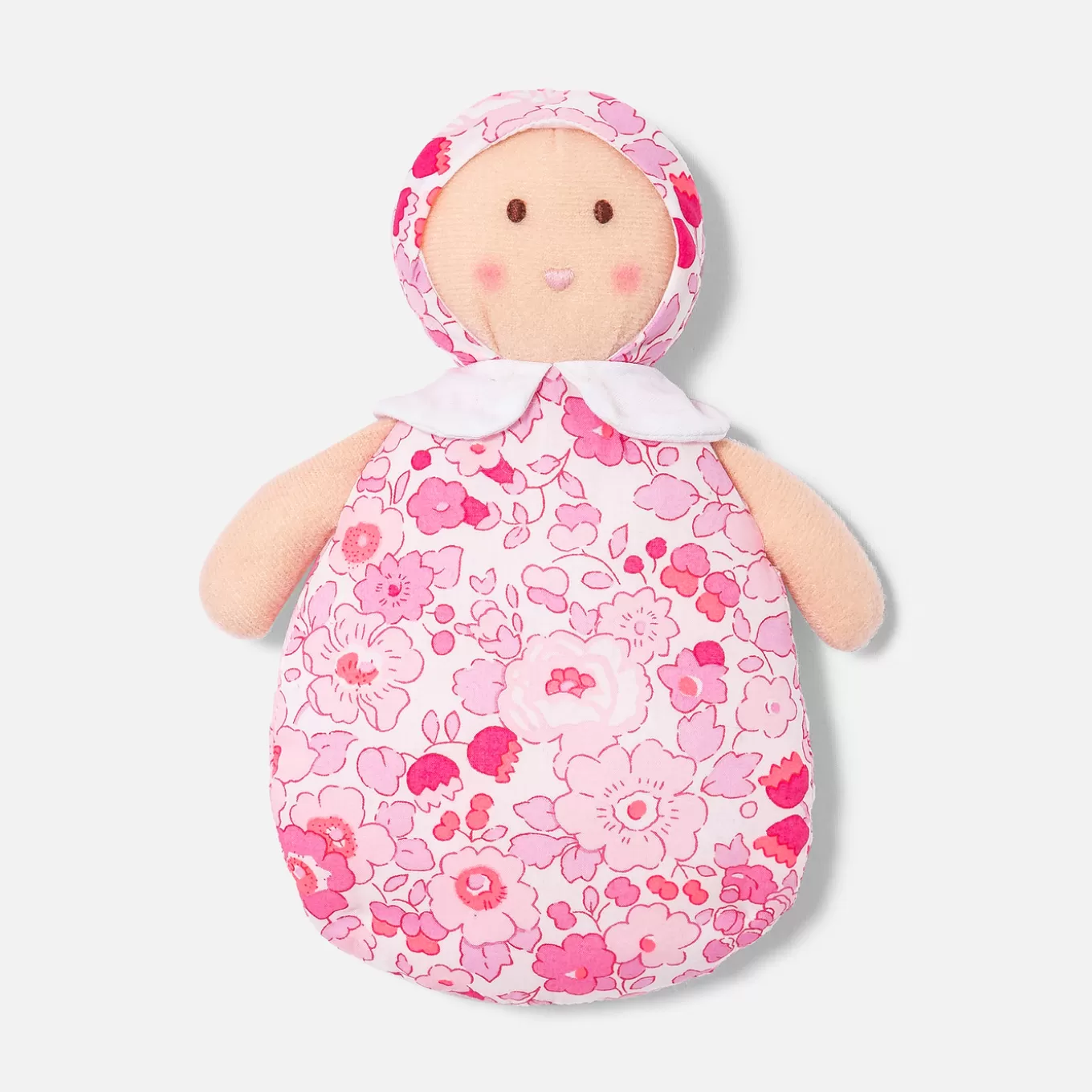 Flash Sale Jacadi Puppe Joséphine aus Liberty-Stoff mit Rassel ROSA/MEHRFARBIG