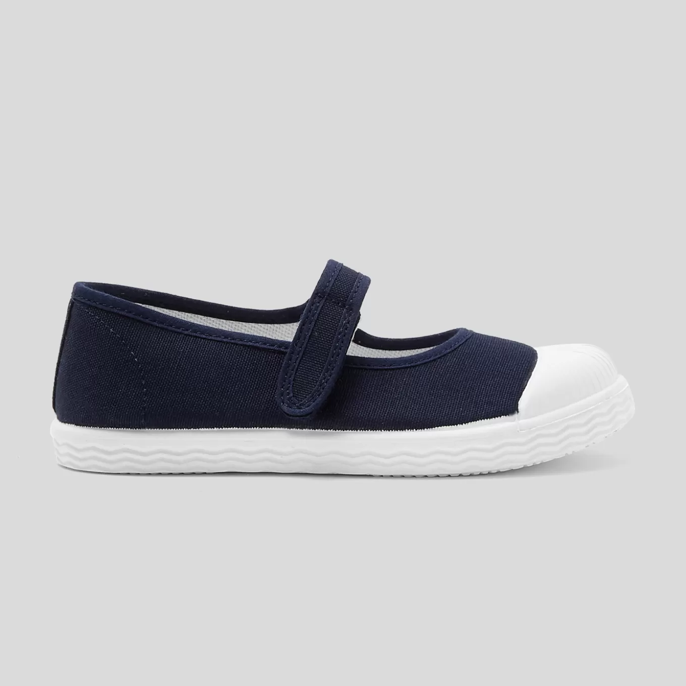 Clearance Jacadi Riemchenschuhe aus Canvas für Mädchen MARINEBLAU JACADI
