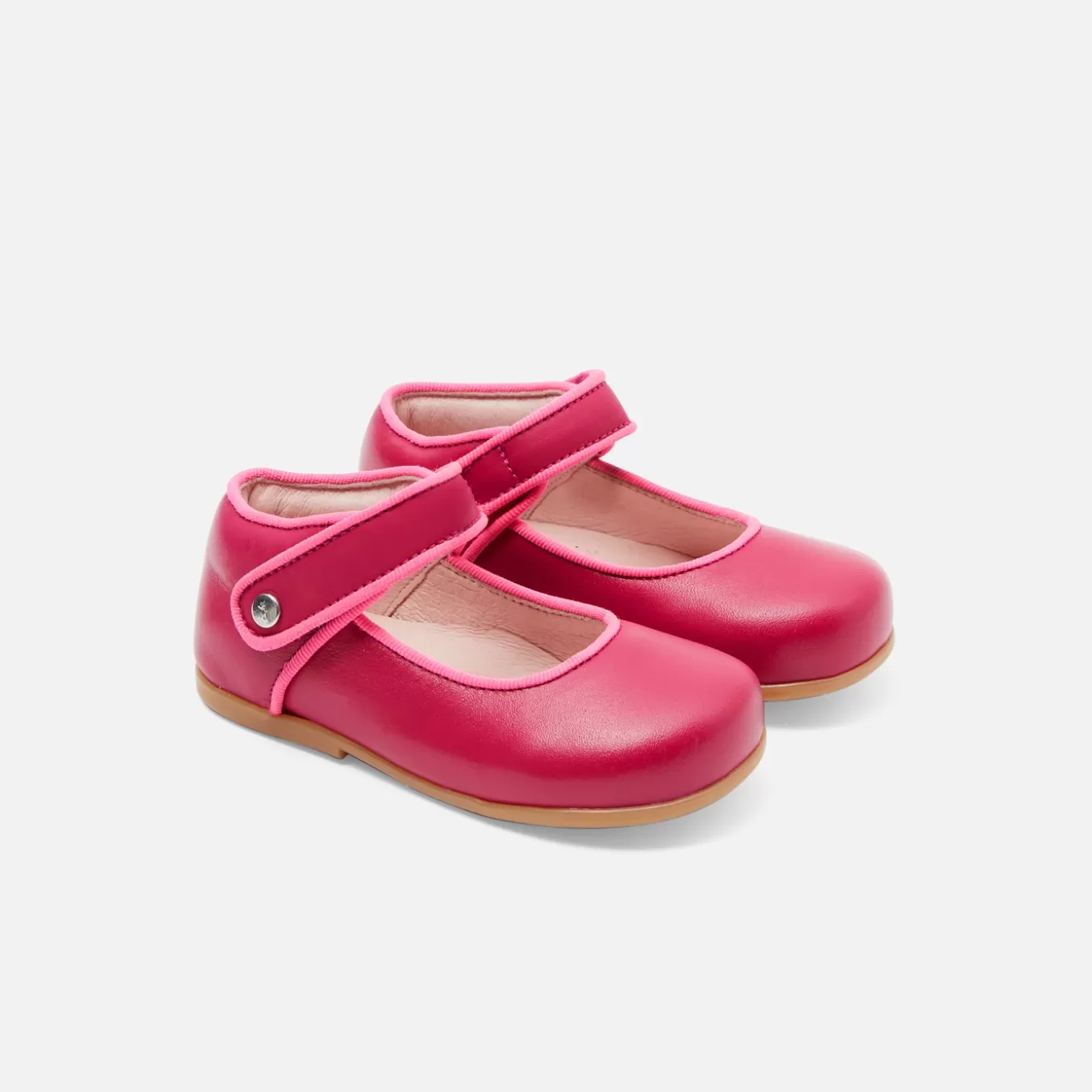 Online Jacadi Riemchenschuhe aus Glattleder für Mädchen ROSA