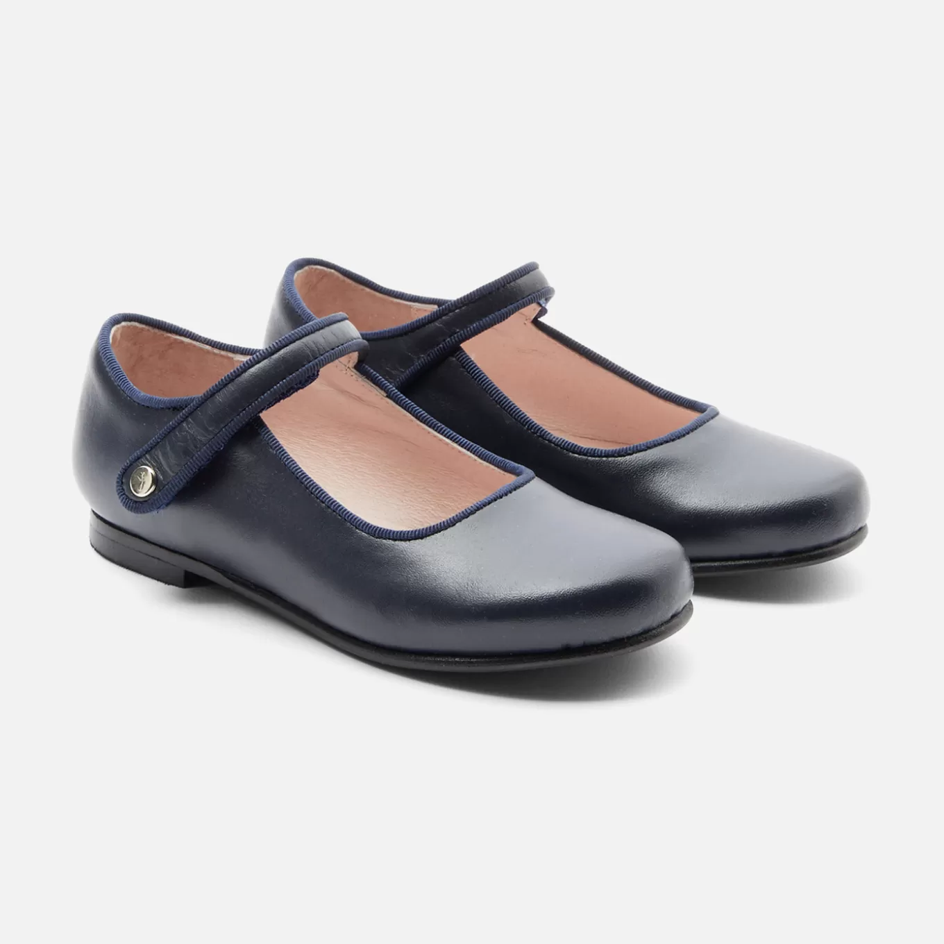 Best Sale Jacadi Riemchenschuhe aus Glattleder für Mädchen MARINEBLAU JACADI