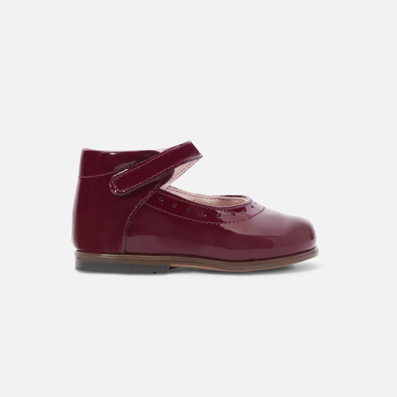 Best Jacadi Riemchenschuhe für kleine Mädchen aus Lackleder BORDEAUX