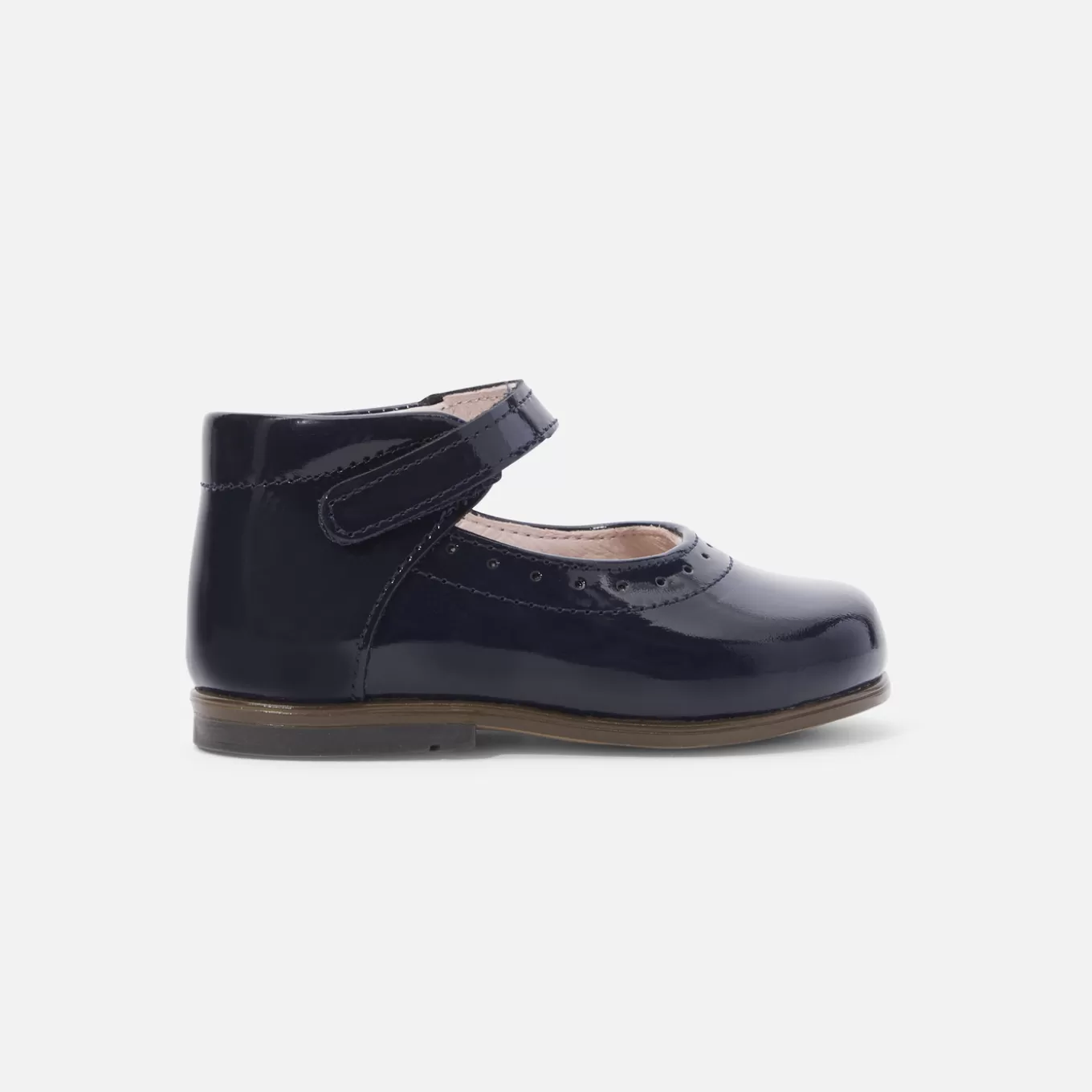 Best Jacadi Riemchenschuhe für kleine Mädchen aus Lackleder MARINEBLAU JACADI