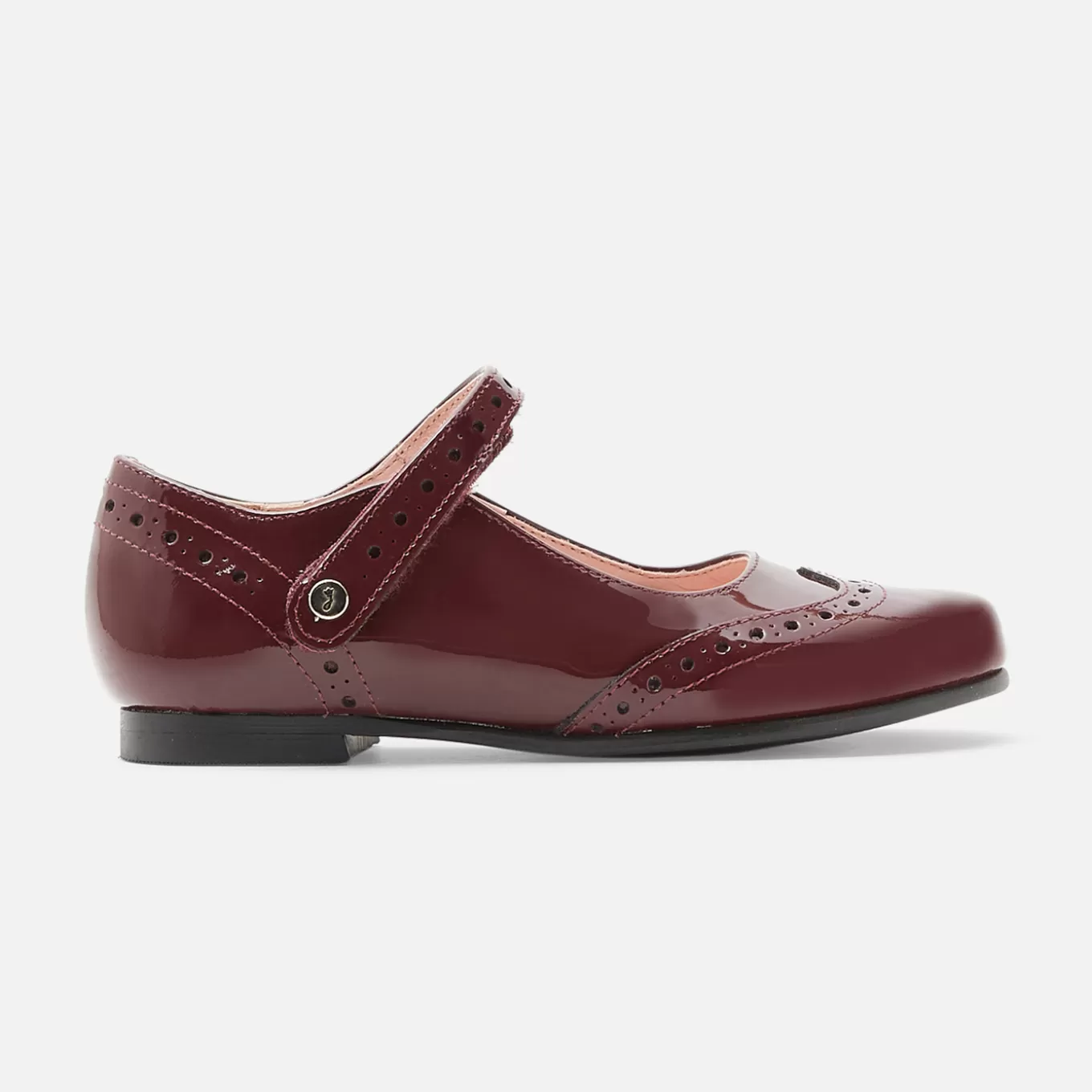 Fashion Jacadi Riemchenschuhe für Mädchen aus Lackleder BORDEAUX