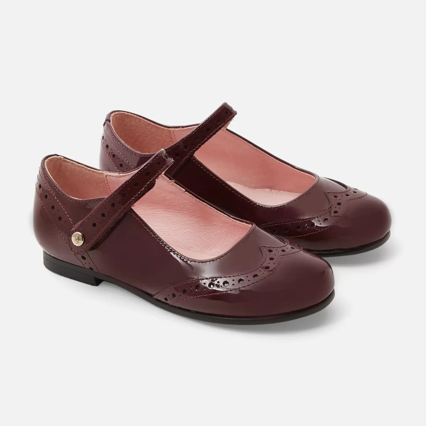 Fashion Jacadi Riemchenschuhe für Mädchen aus Lackleder BORDEAUX