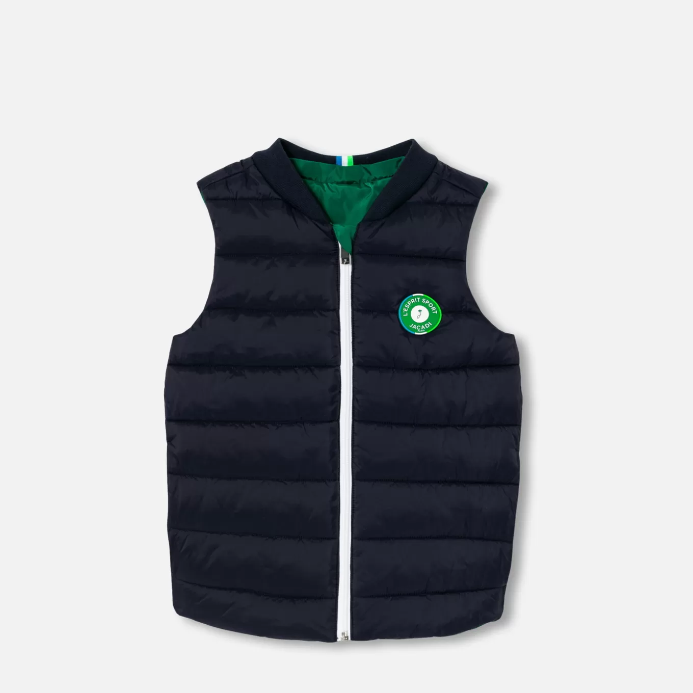 Sale Jacadi Ärmellose Steppjacke zum Wenden für Jungen MARINEBLAU/GRÜN
