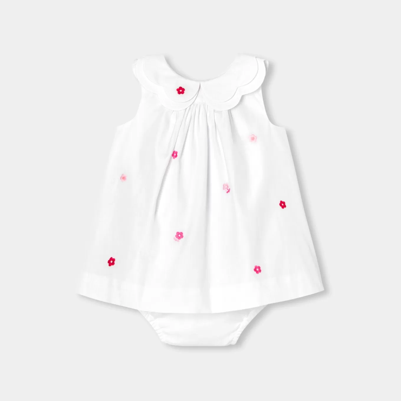 Store Jacadi Ärmelloses Kleid für Mädchen WEISS/MEHRFARBIG