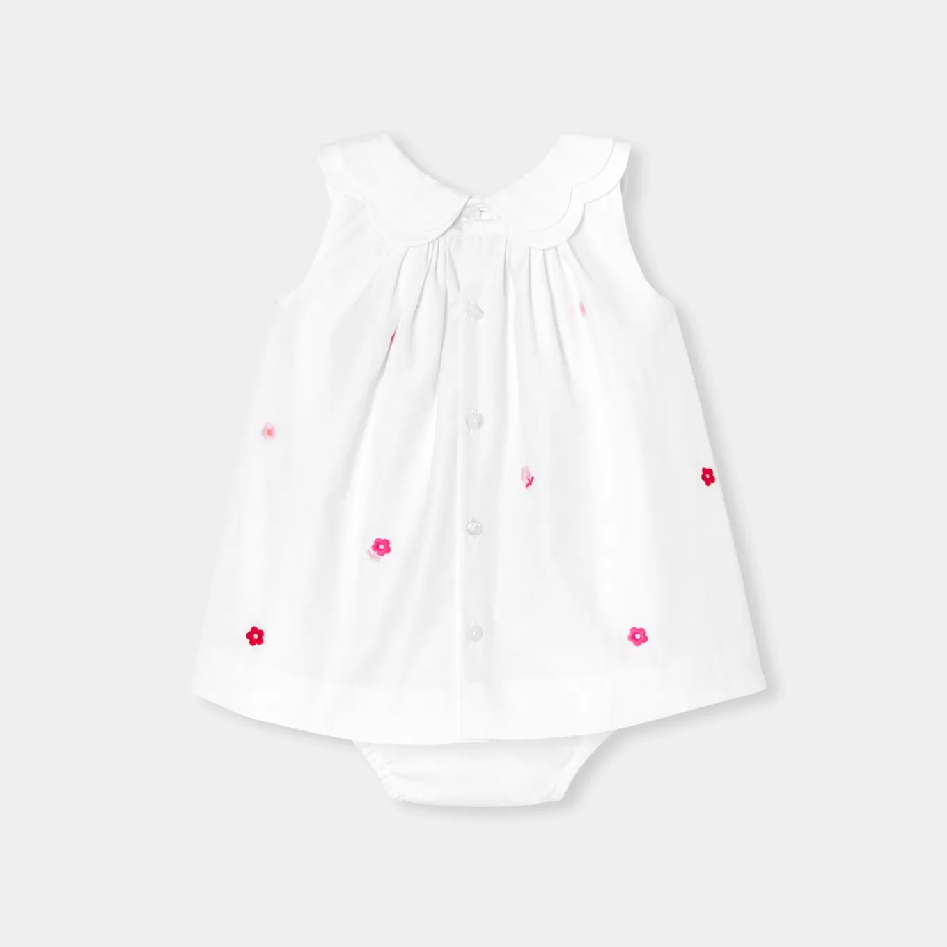 Store Jacadi Ärmelloses Kleid für Mädchen WEISS/MEHRFARBIG